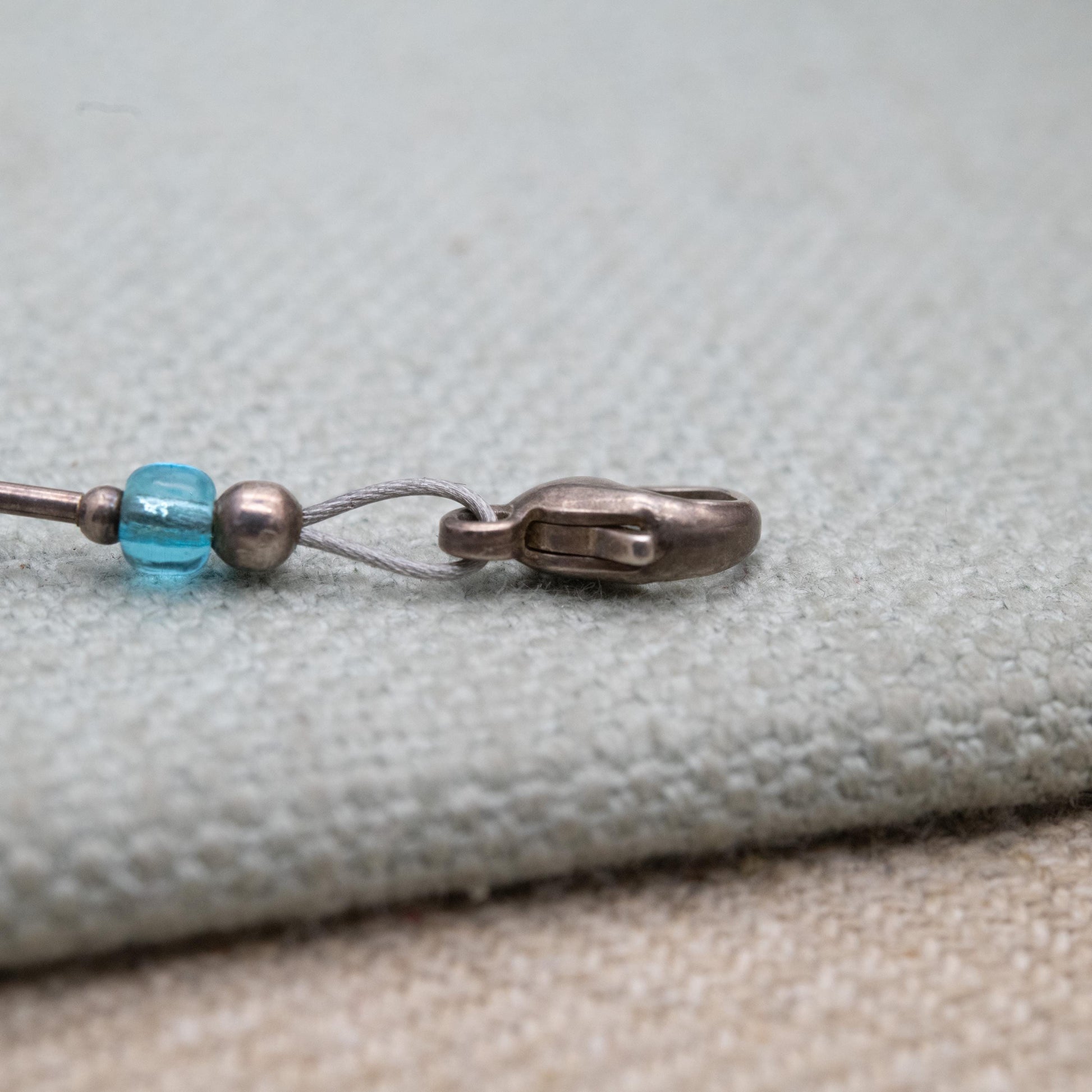 Blue Foiled Glass Bracelet - Small Blue Bracelet | Gift for Him | Gift for Her