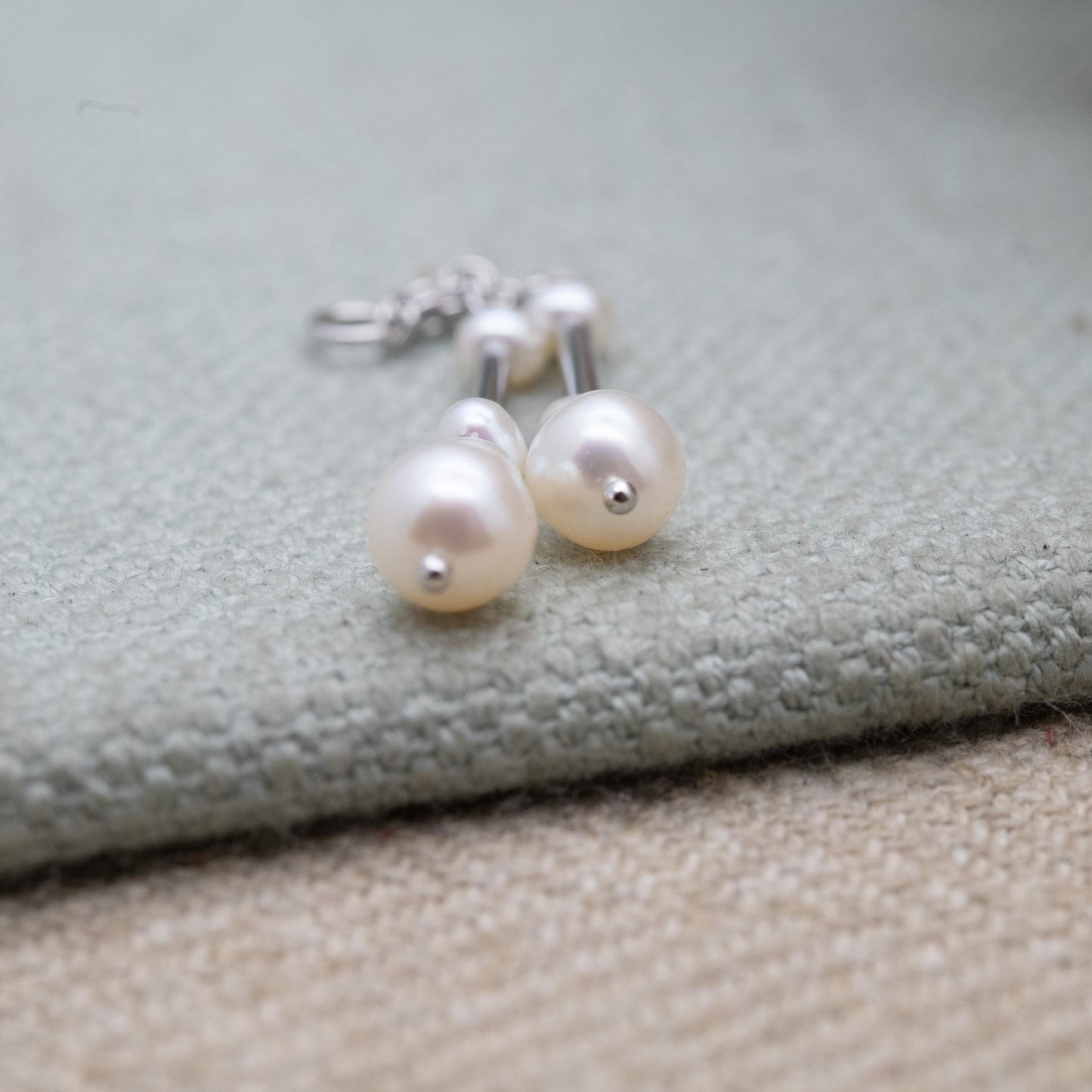 Silver Pearl Pendant - Lovely Pearl Drop | Minimalist Gift for Necklace