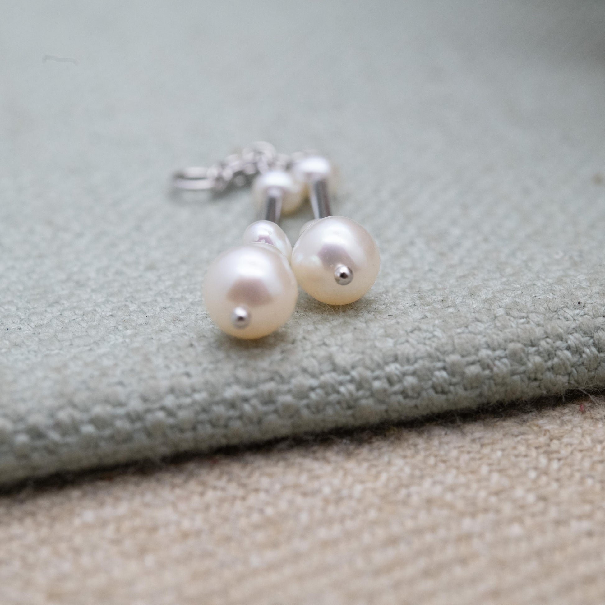 Silver Pearl Pendant - Lovely Pearl Drop | Minimalist Gift for Necklace