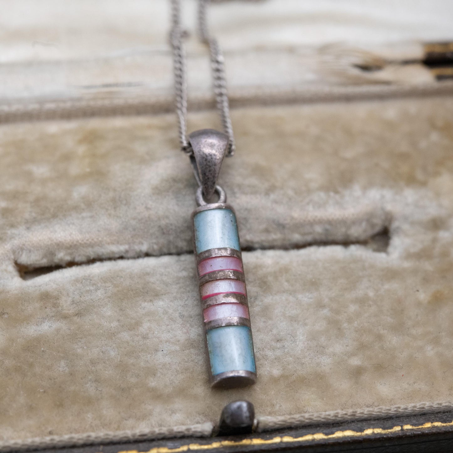 Sterling Silver Mother of Pearl Pendant - Pretty Minimalist Silver Necklace | Gift for Her