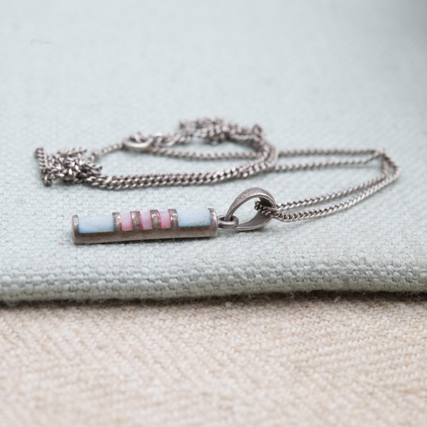 Sterling Silver Mother of Pearl Pendant - Pretty Minimalist Silver Necklace | Gift for Her