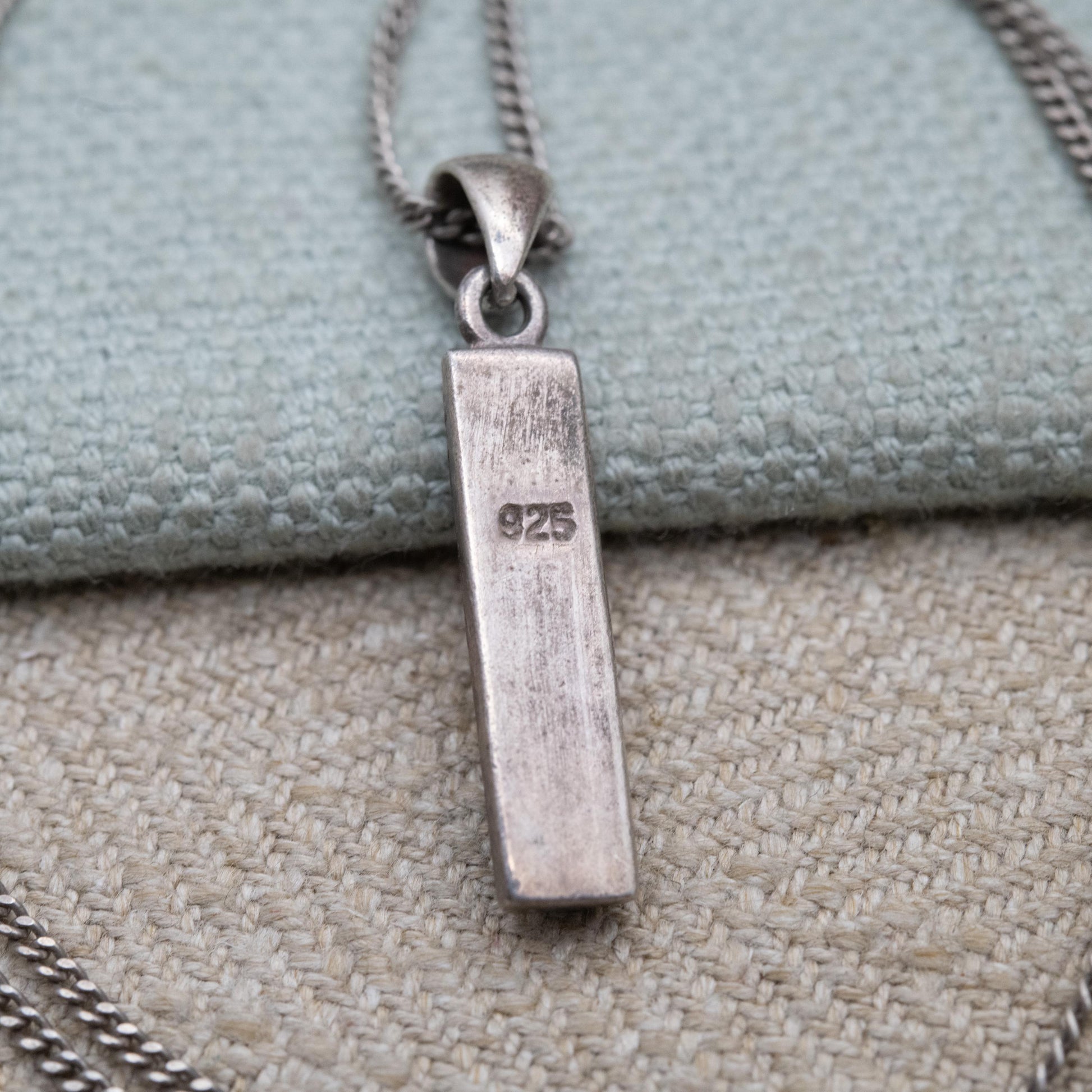 Sterling Silver Mother of Pearl Pendant - Pretty Minimalist Silver Necklace | Gift for Her