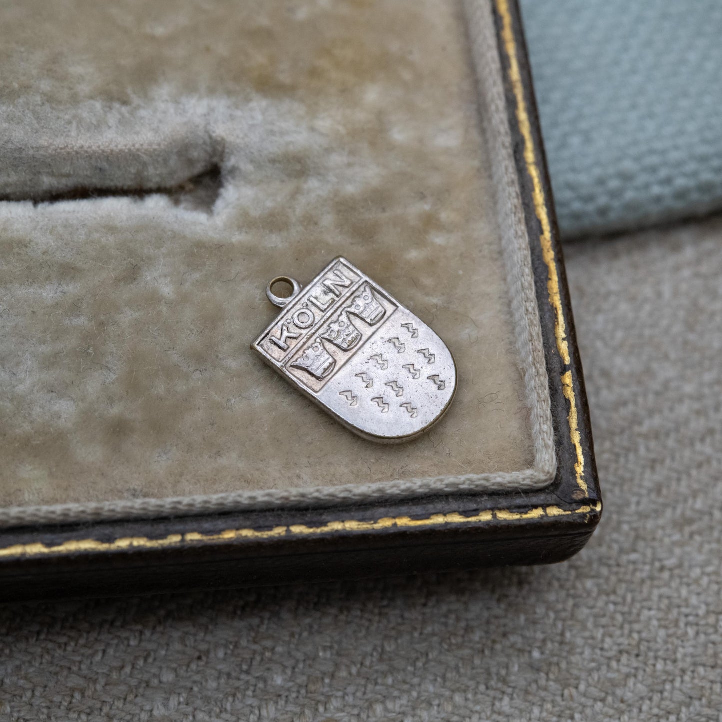 Vintage Köln Charm Pendant - German Cologne Coat of Arms | Germany Travel Souvenir Gift for Charm Bracelet