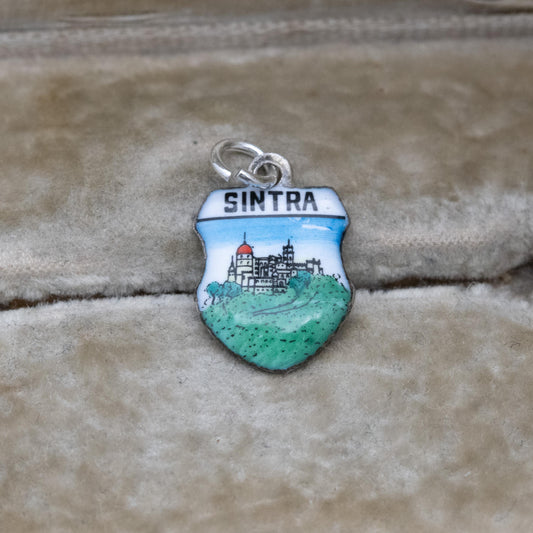 Vintage Portuguese Sintra Travel Charm Pendant - Portugal Europe | Souvenir Gift for Charm Bracelet