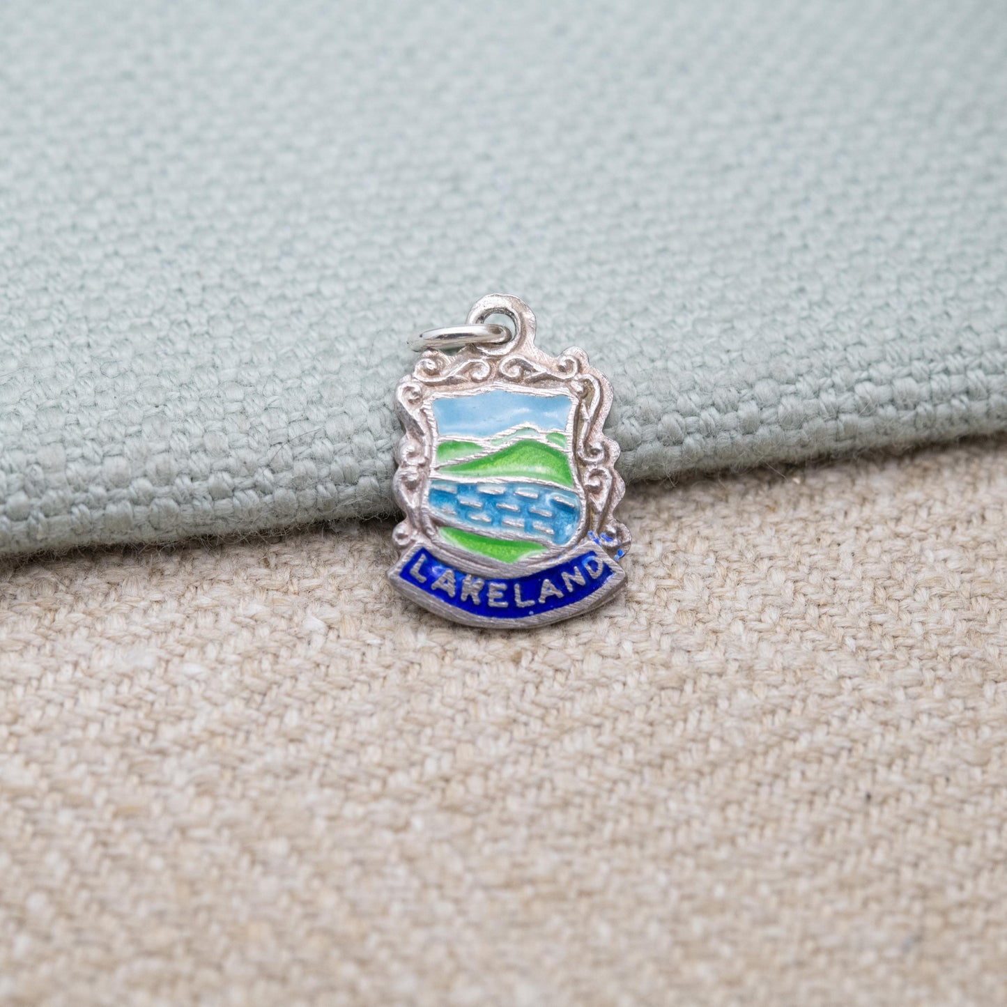 Vintage Sterling Silver Lakeland Lake District Charm Pendant - Cumbria | Souvenir Gift for Charm Bracelet