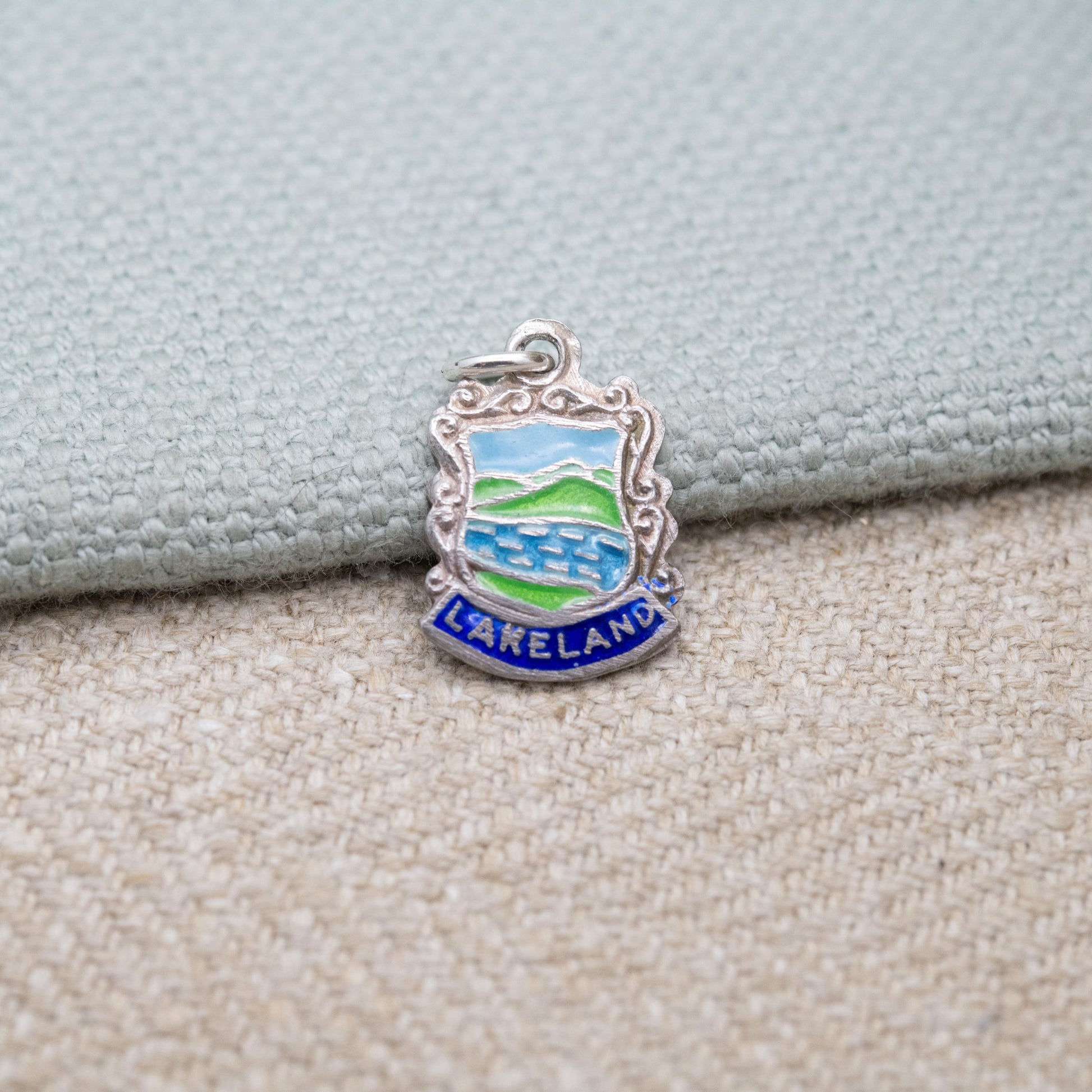 Vintage Sterling Silver Lakeland Lake District Charm Pendant - Cumbria | Souvenir Gift for Charm Bracelet