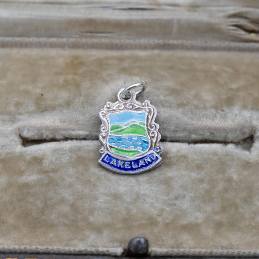 Vintage Sterling Silver Lakeland Lake District Charm Pendant - Cumbria | Souvenir Gift for Charm Bracelet
