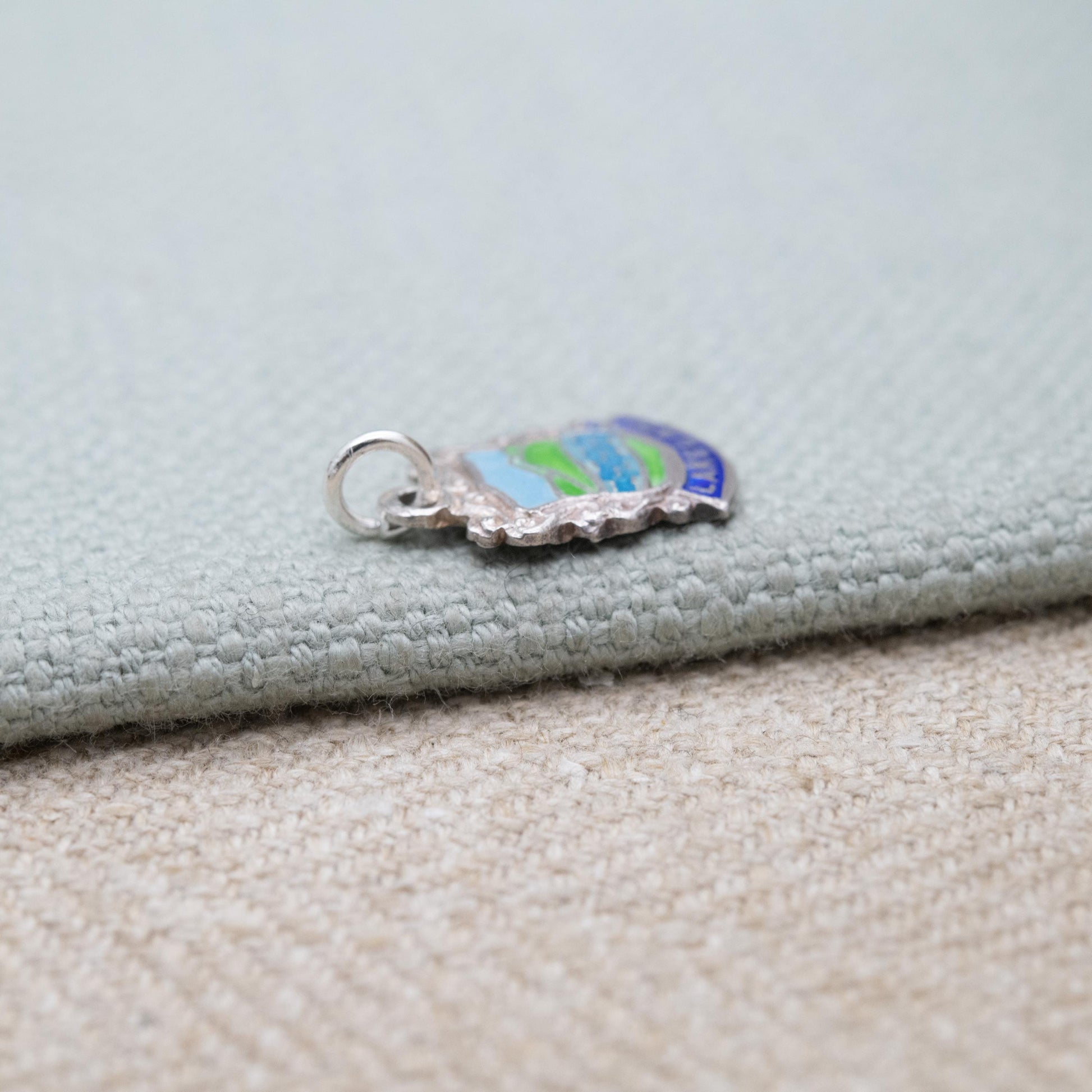 Vintage Sterling Silver Lakeland Lake District Charm Pendant - Cumbria | Souvenir Gift for Charm Bracelet