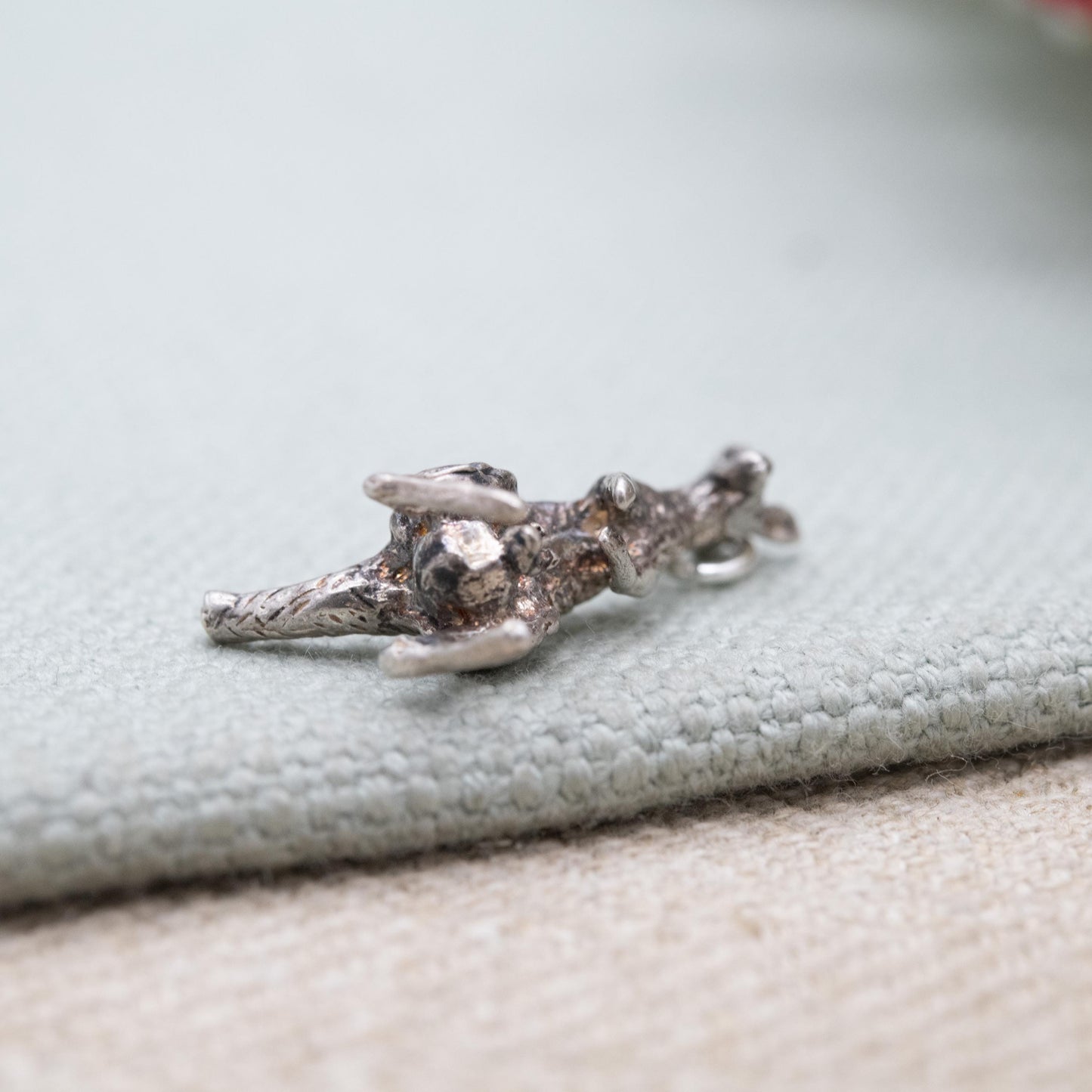 Vintage Sterling Silver Kangaroo Charm Pendant - Cute Australian Animal | Travel Souvenir | Gift for Charm Bracelet