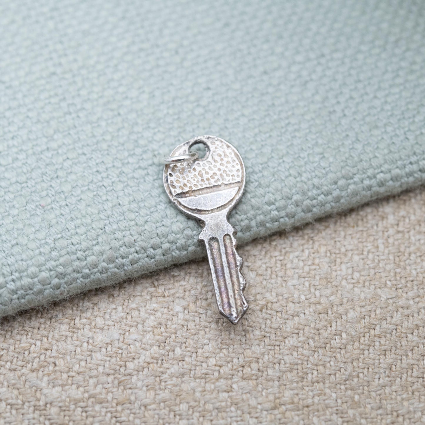 Vintage Sterling Silver YALE House Key Charm Pendant - Door Lock | Souvenir Gift for Charm Bracelet