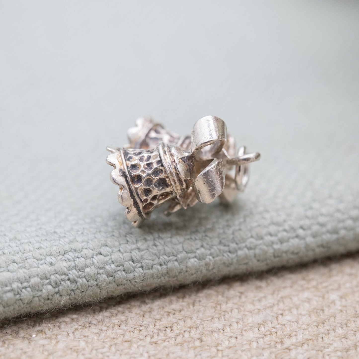 Vintage Sterling Silver Bells Charm Pendant - Wedding Christmas Bell Charm Bracelet | Gift for Charm Bracelet