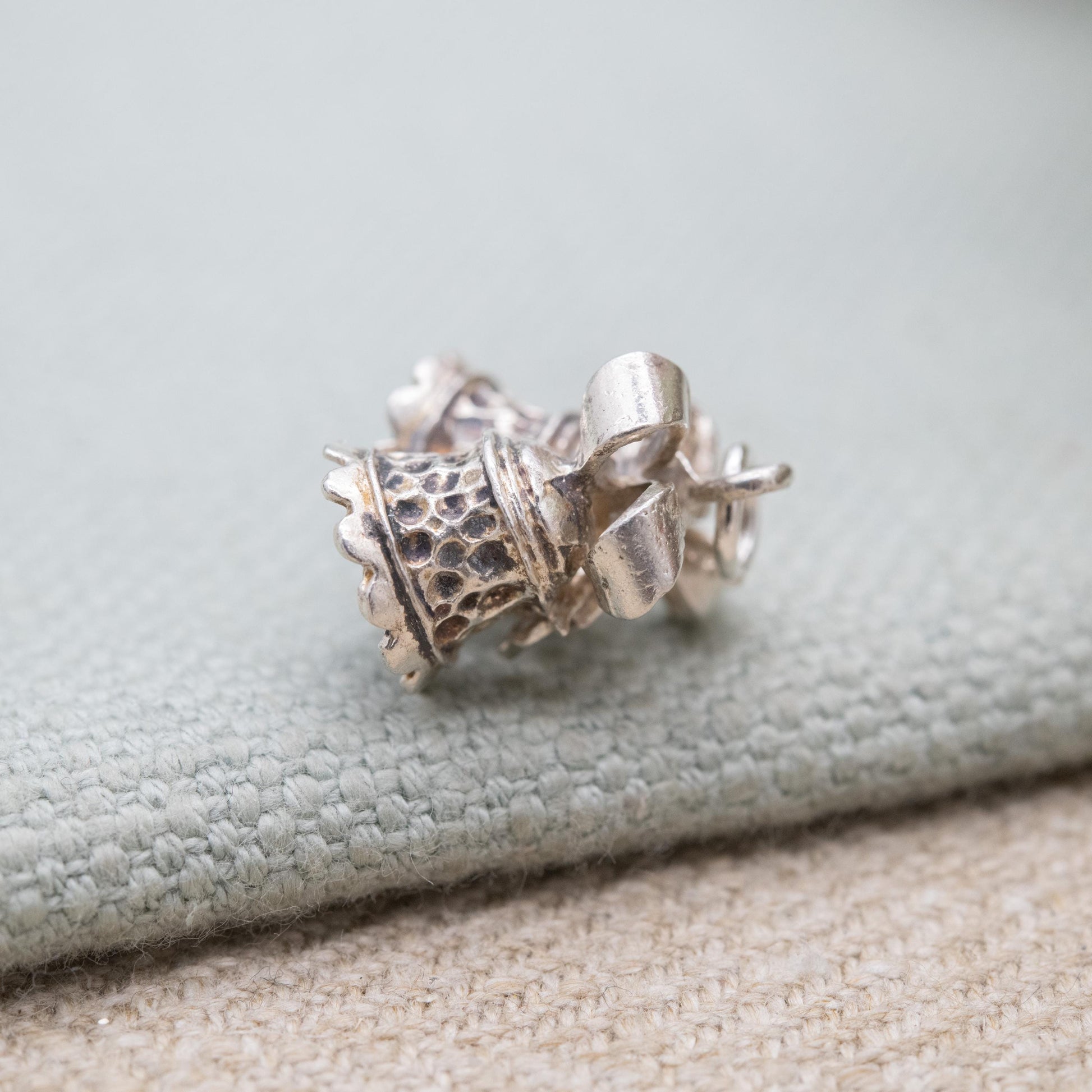 Vintage Sterling Silver Bells Charm Pendant - Wedding Christmas Bell Charm Bracelet | Gift for Charm Bracelet