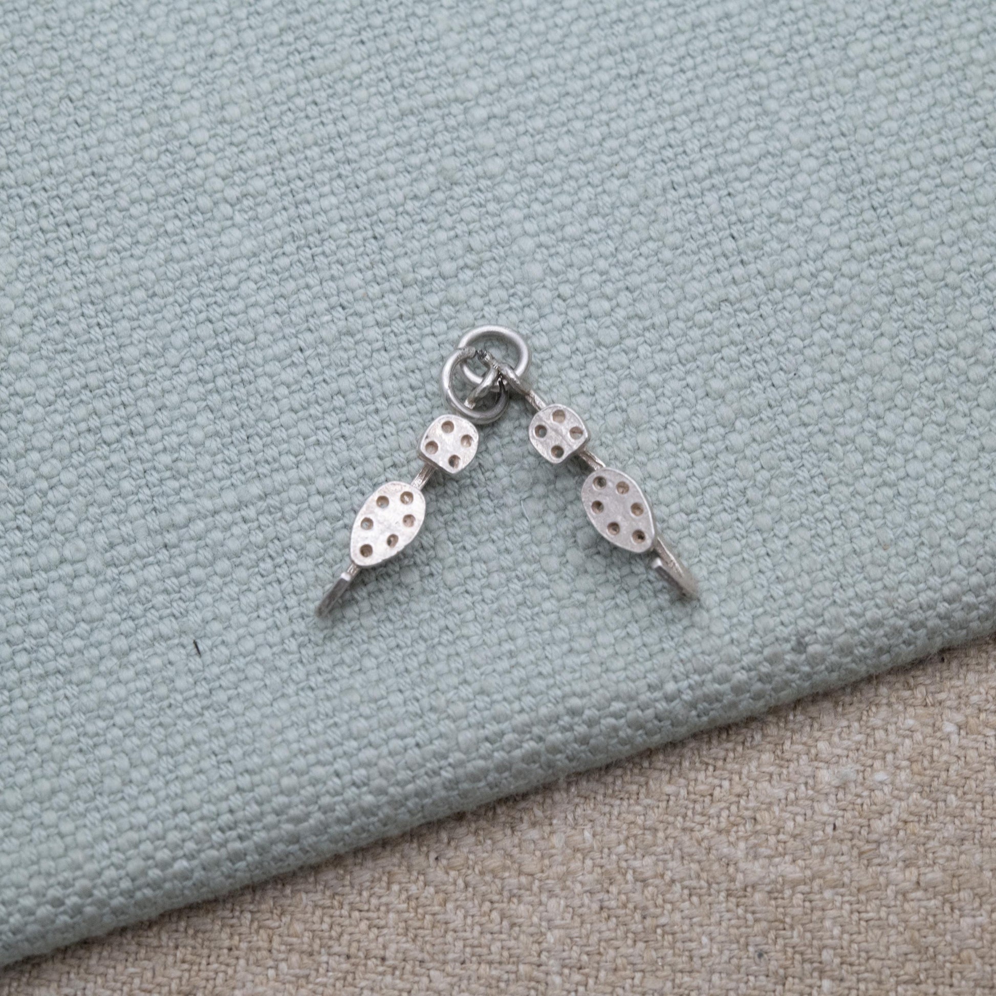 Vintage Sterling Silver Ice Skates Charm Pendant - Ice Skating | Winter Sports | Gift for Charm Bracelet
