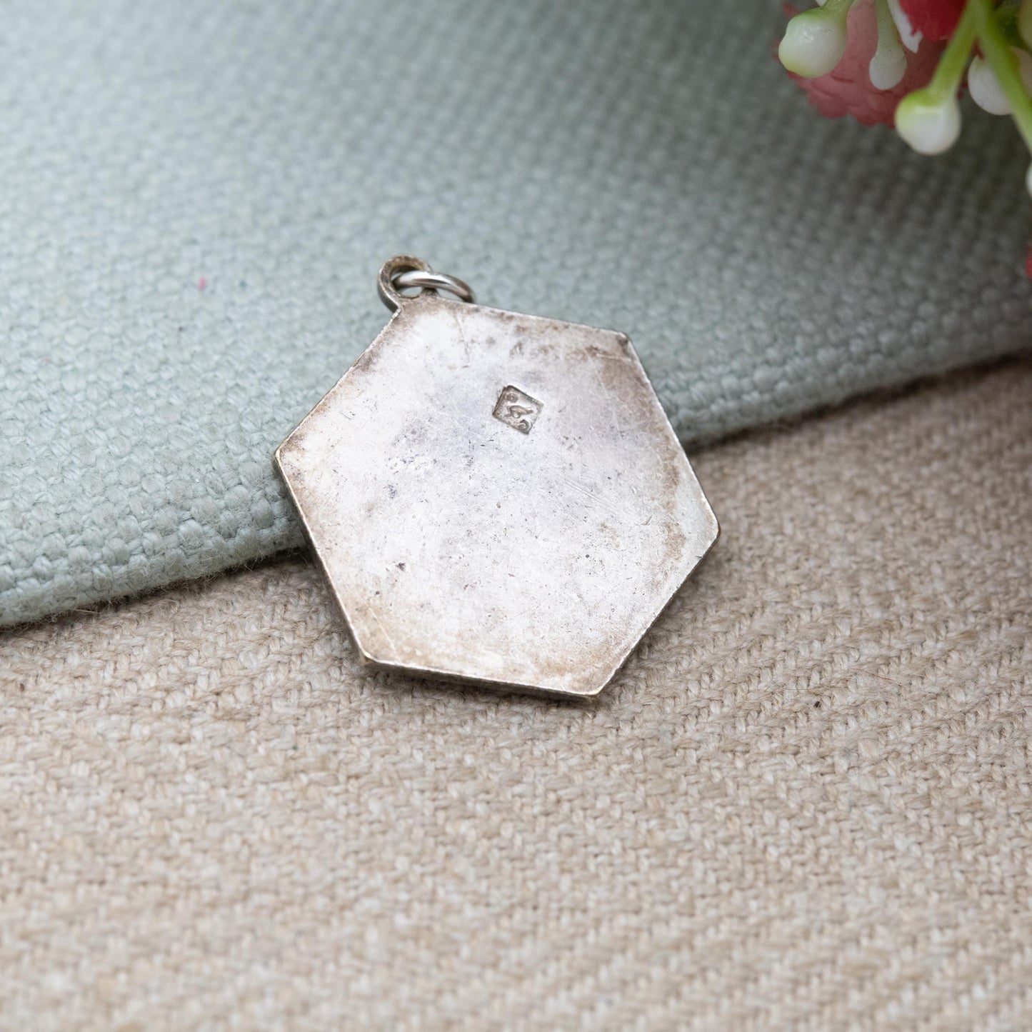 Vintage French Silver Versailles Le Chateau Pendant - Palace of Versailles Souvenir Jewellery