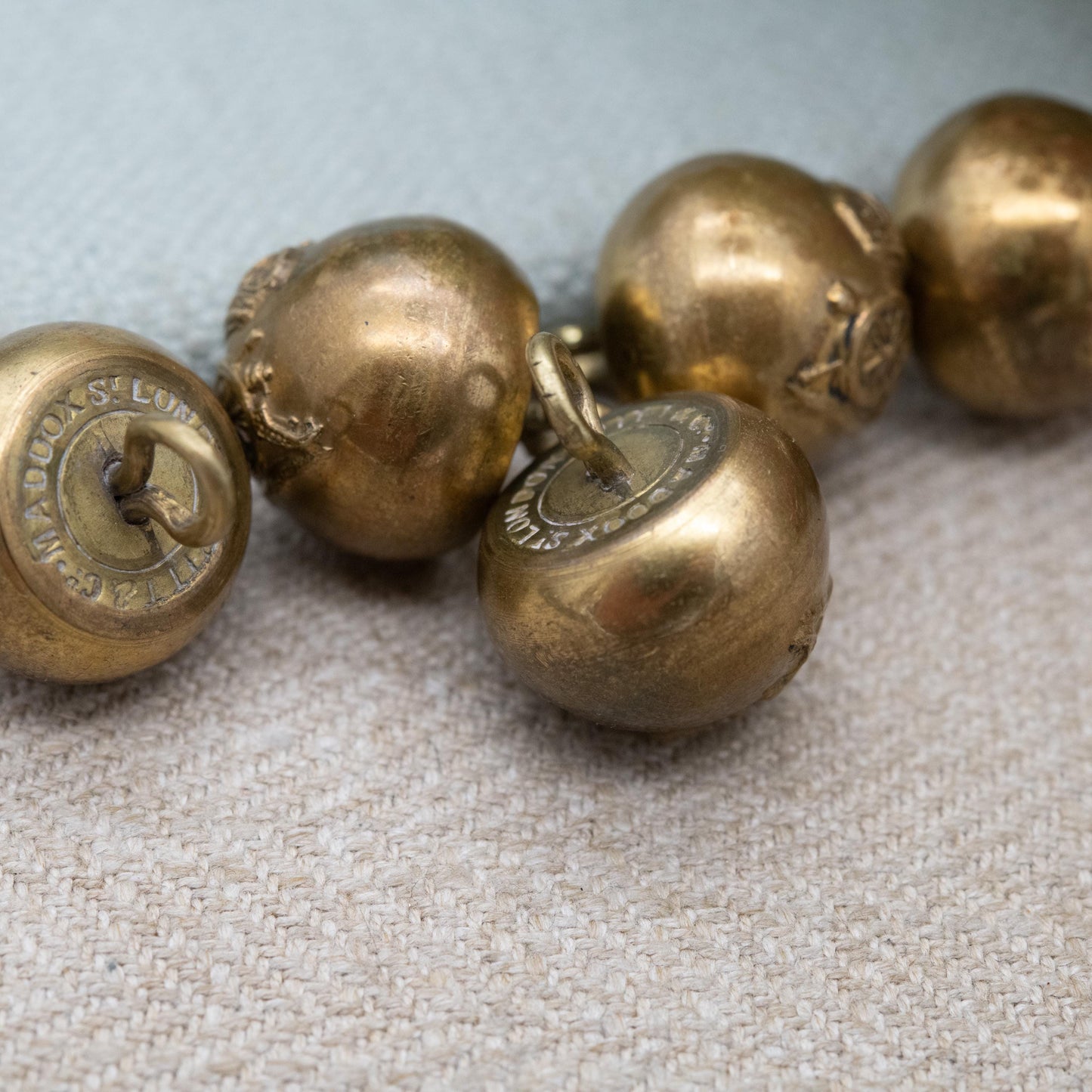 British Army Royal Artillery Buttons by Pitt & Co Set of Five - Maddox Street London