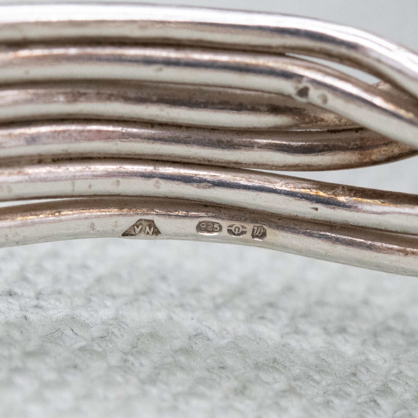 Sterling Silver Rope Twisted Open Cuff Bracelet - Traditional Style Jewellery Gift for Her