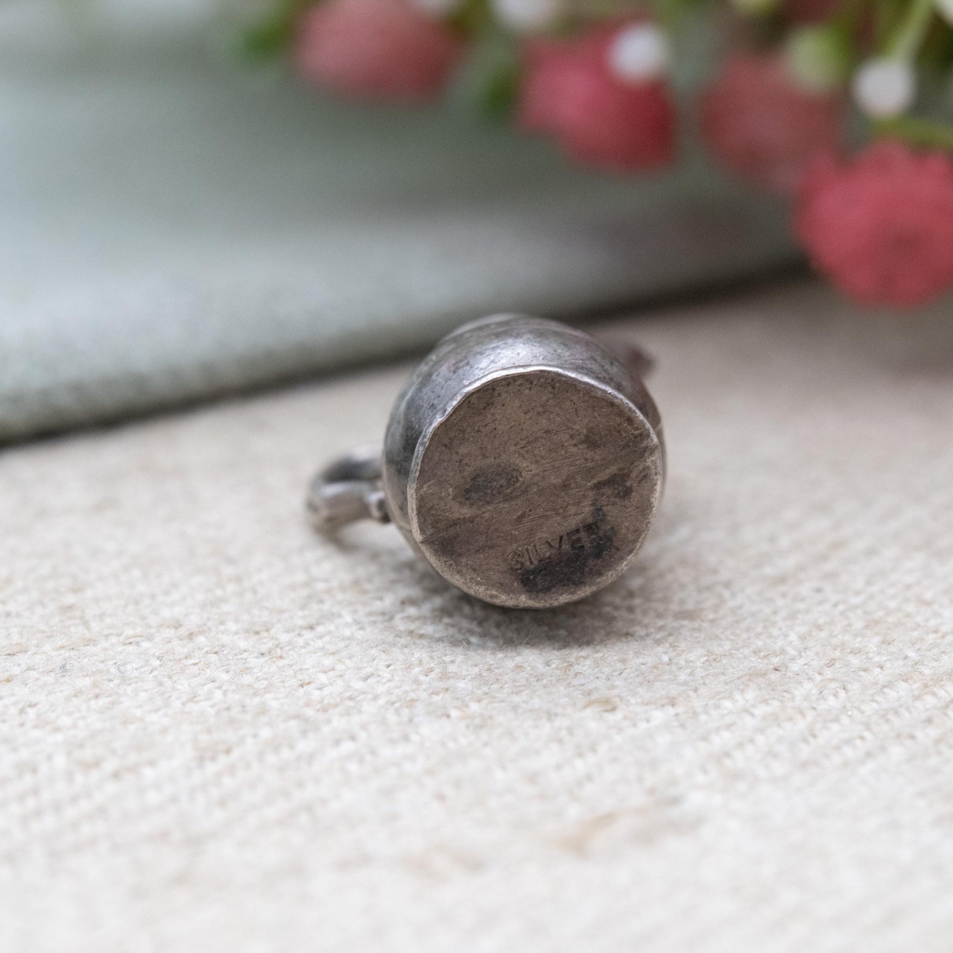 Vintage Sterling Silver Jug Charm Pendant - Decanter | Ornate Design | Gift for Charm Bracelet