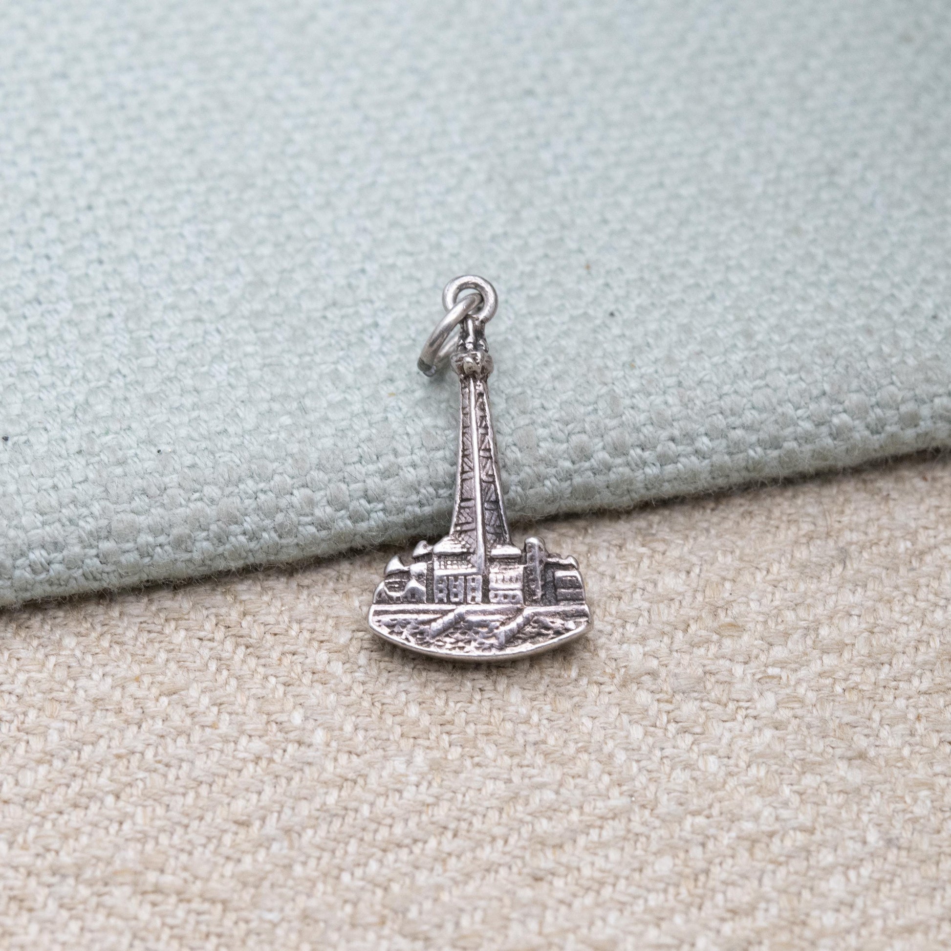 Vintage Sterling Silver Blackpool Tower Charm Pendant - Lancashire | Seaside | Beach Holiday | Souvenir Gift for Charm Bracelet