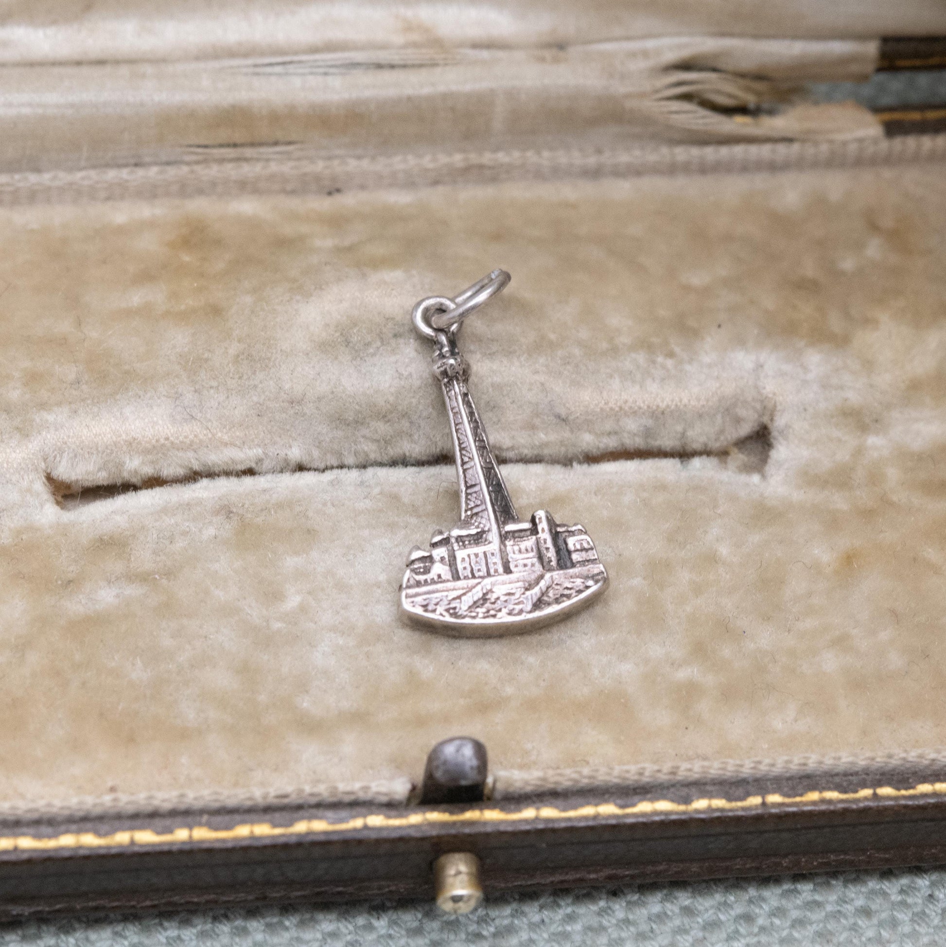 Vintage Sterling Silver Blackpool Tower Charm Pendant - Lancashire | Seaside | Beach Holiday | Souvenir Gift for Charm Bracelet