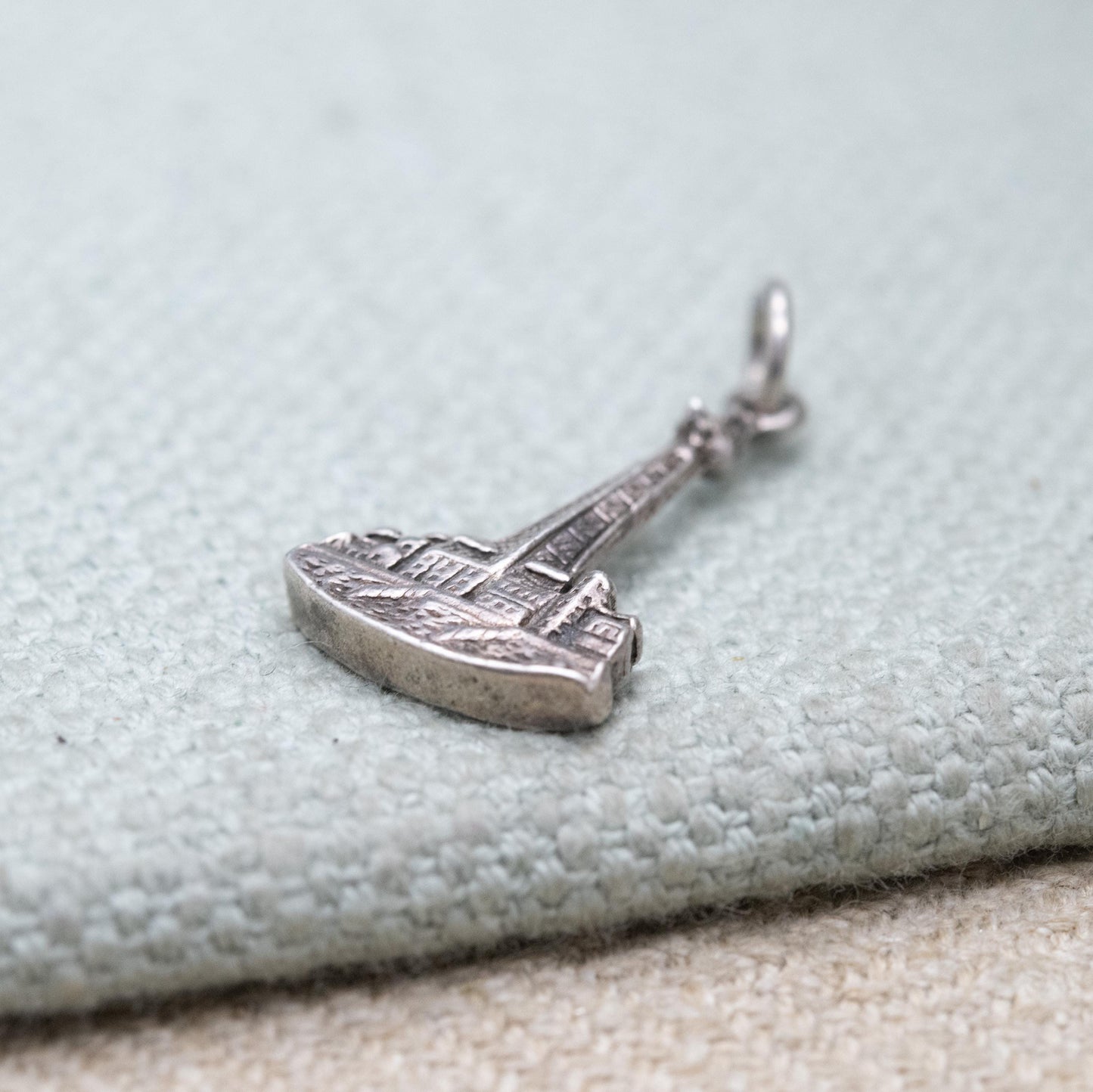Vintage Sterling Silver Blackpool Tower Charm Pendant - Lancashire | Seaside | Beach Holiday | Souvenir Gift for Charm Bracelet