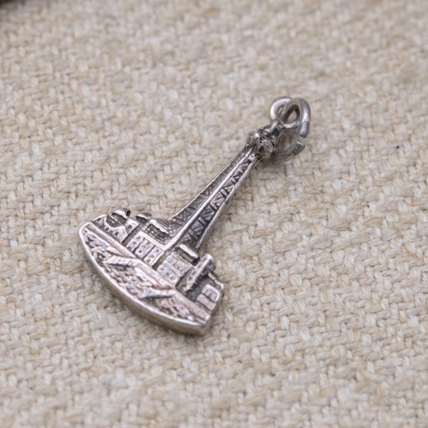 Vintage Sterling Silver Blackpool Tower Charm Pendant - Lancashire | Seaside | Beach Holiday | Souvenir Gift for Charm Bracelet