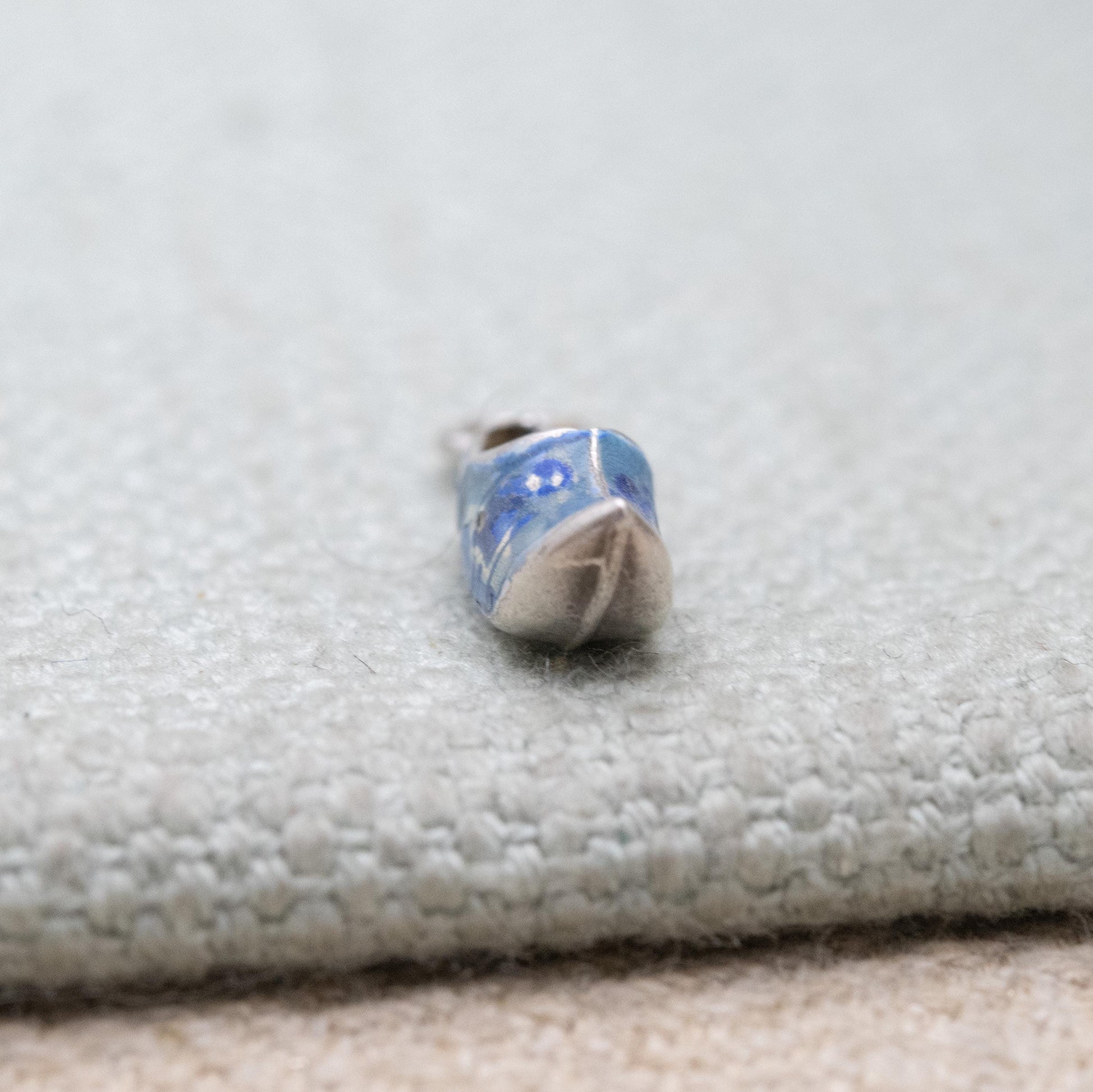 Vintage European Silver Enamel Dutch Clog Charm Pendant - Traditional Shoe | Netherlands Travel Souvenir | Gift for Charm Bracelet