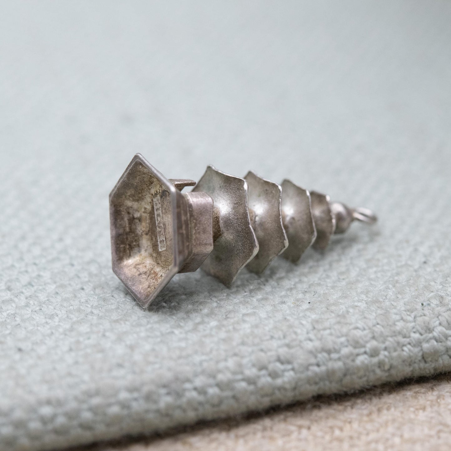 Vintage Sterling Silver Pagoda Charm Pendant - Japanese Gardens | Japan Souvenir Gift for Charm Bracelet