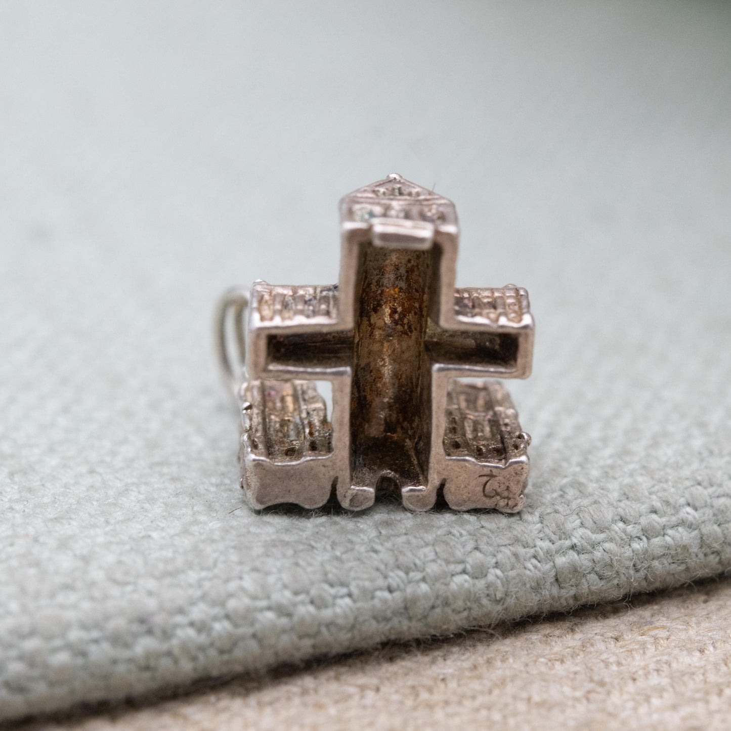 Vintage Sterling Silver Cathedral Charm Pendant - Wells Cathedral | Somerset England | Travel | Souvenir Gift for Charm Bracelet