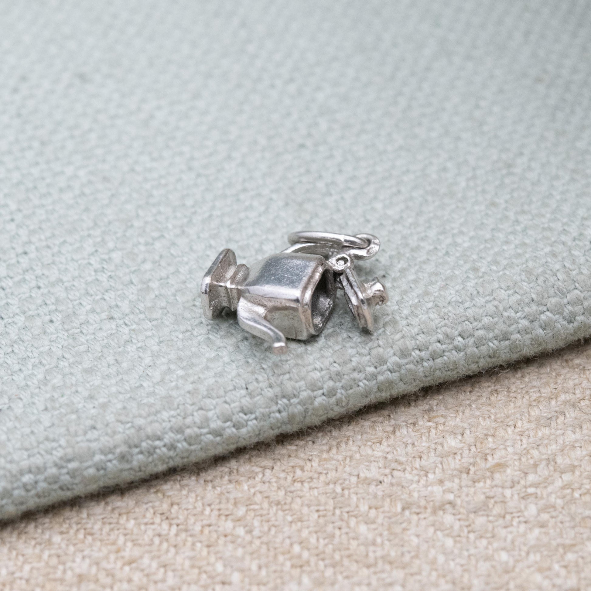 Vintage Sterling Silver Opening Teapot Charm Pendant - Articulated Teaware | Gift for Charm Bracelet