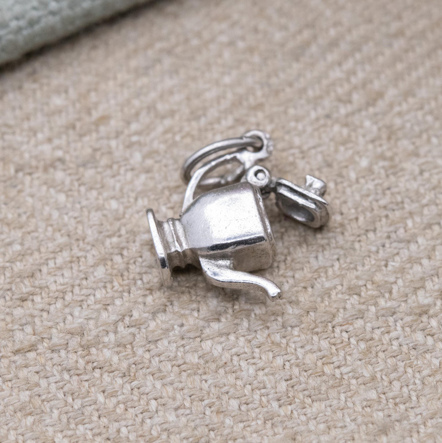 Vintage Sterling Silver Opening Teapot Charm Pendant - Articulated Teaware | Gift for Charm Bracelet