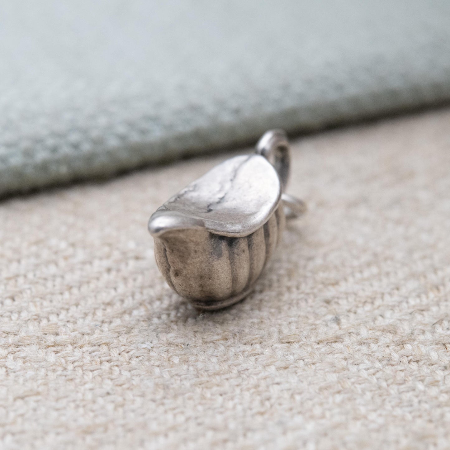 Vintage Sterling Silver Gravy Boat Charm Pendant - Jug Decanter | Ornate Design | Gift for Charm Bracelet
