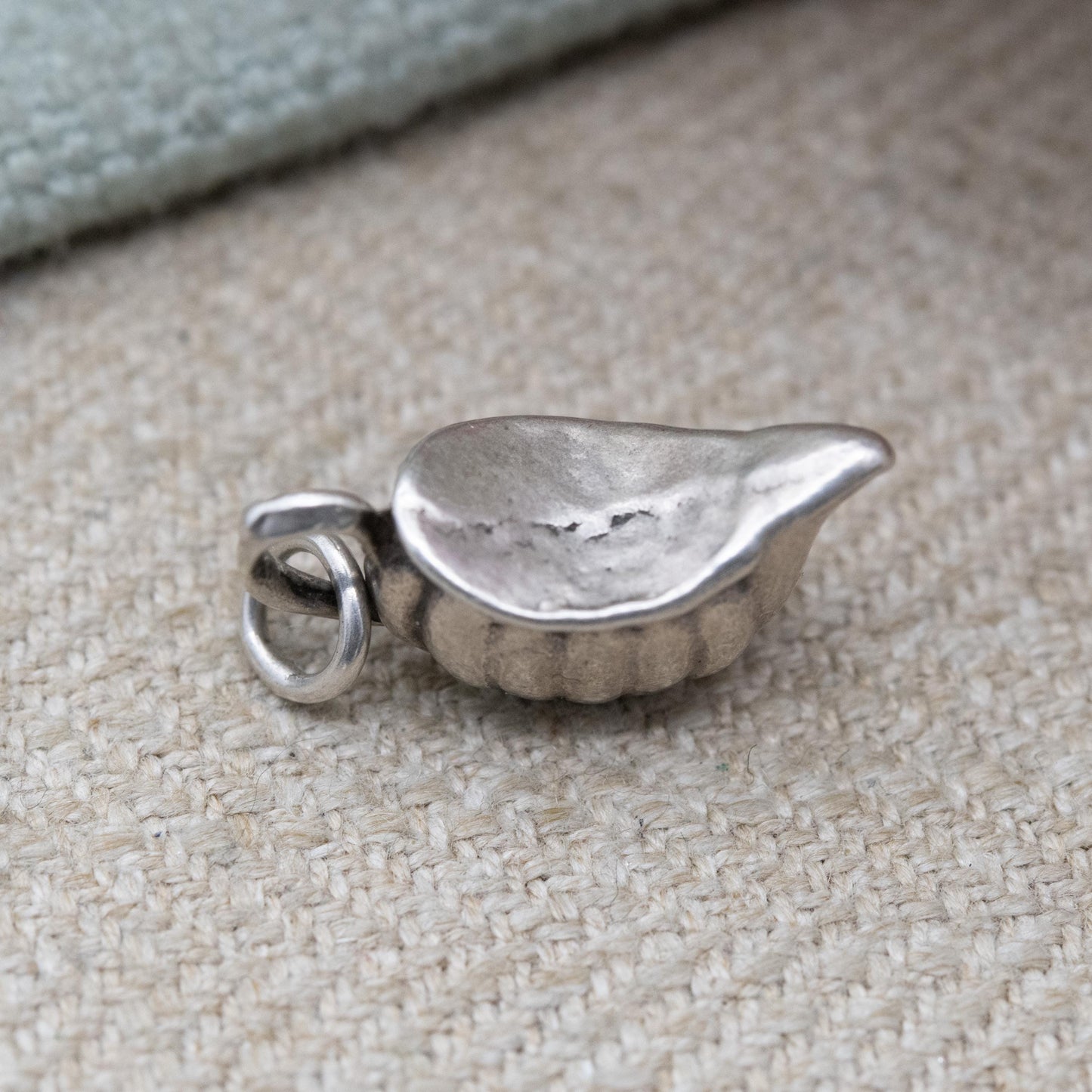 Vintage Sterling Silver Gravy Boat Charm Pendant - Jug Decanter | Ornate Design | Gift for Charm Bracelet