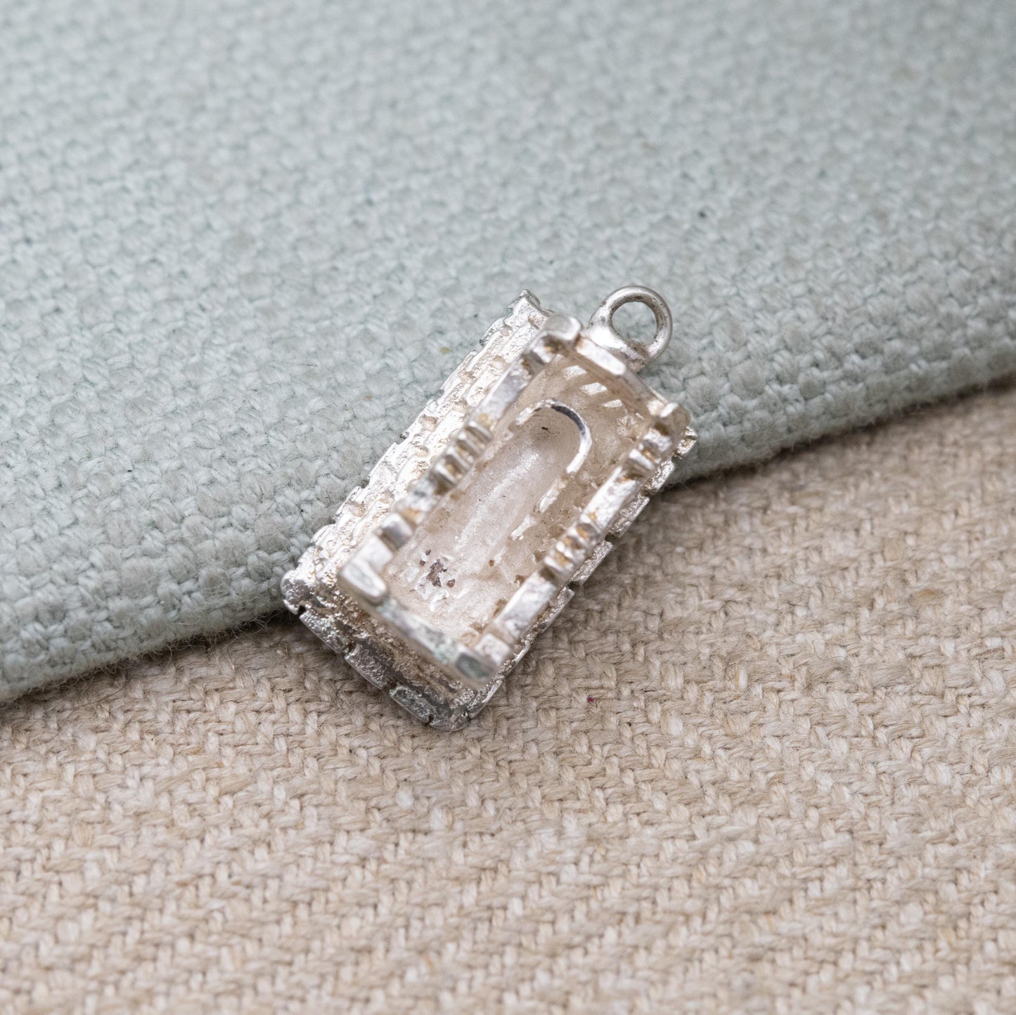 Vintage European Silver Athens Parthenon Charm Pendant - Ruined Temple | Ancient Greece Souvenir | Acropolis Gift for Charm Bracelet