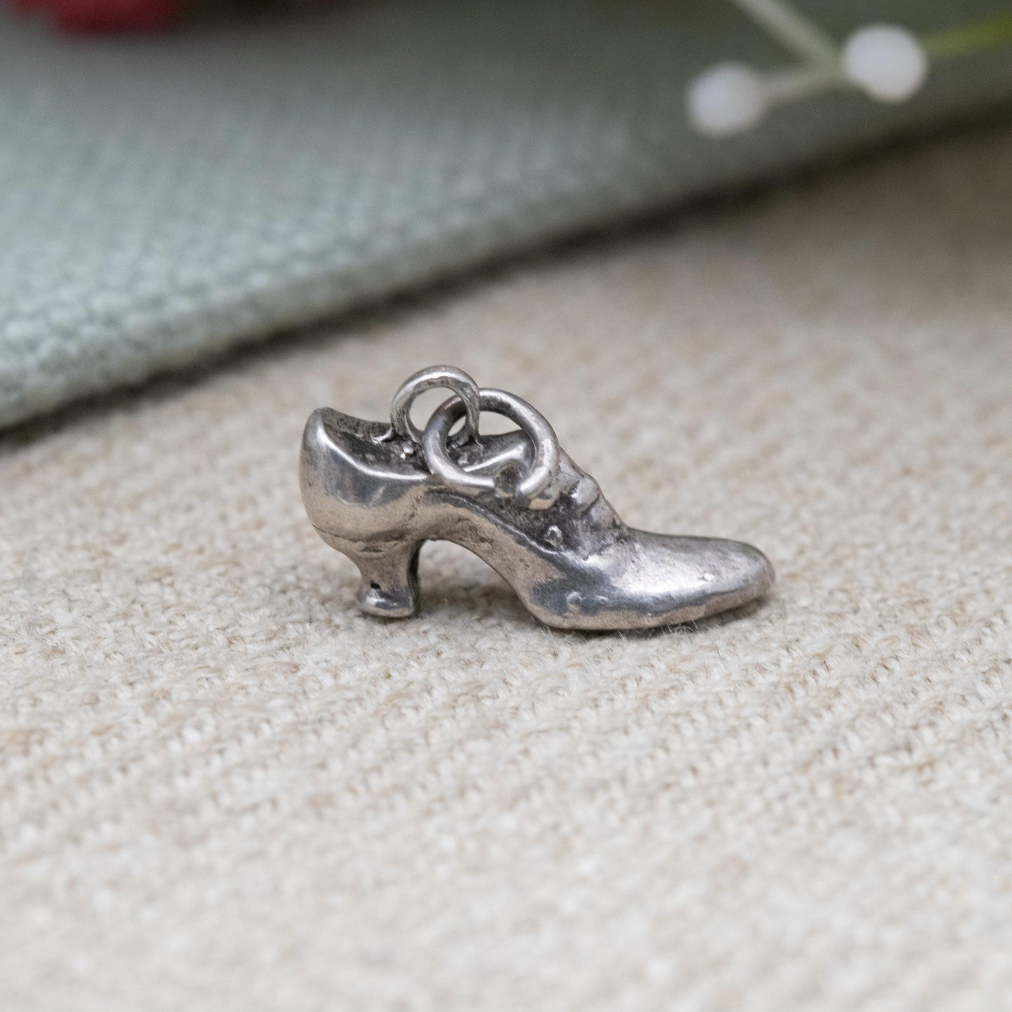 Vintage Sterling Silver High Heel Shoe Charm Pendant - Ladies Shoe Accessory | Gift for Charm Bracelet