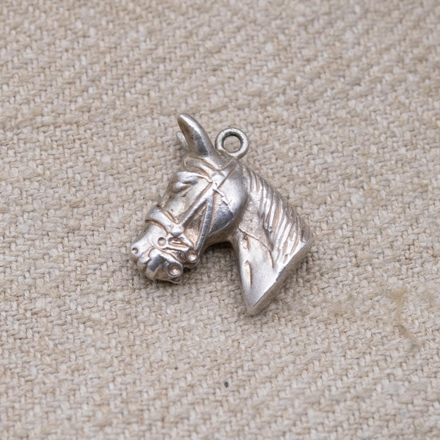 Vintage Sterling Silver Horse Head Charm Pendant - Realistic Animal Jewellery | Horse Girl | Nature Lover | Charm Bracelet | Charm Necklace