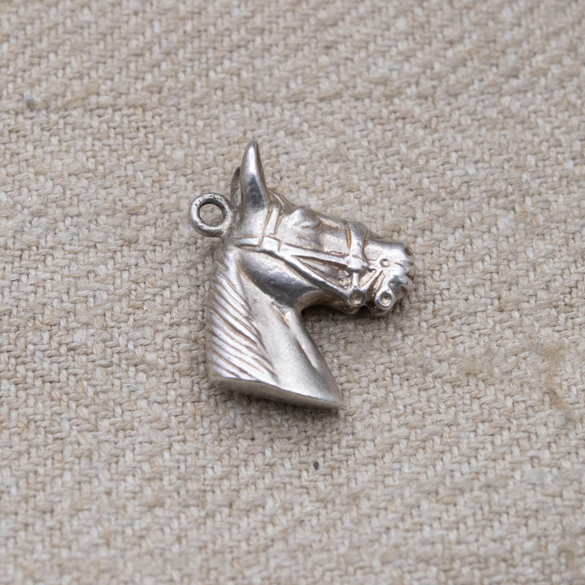 Vintage Sterling Silver Horse Head Charm Pendant - Realistic Animal Jewellery | Horse Girl | Nature Lover | Charm Bracelet | Charm Necklace