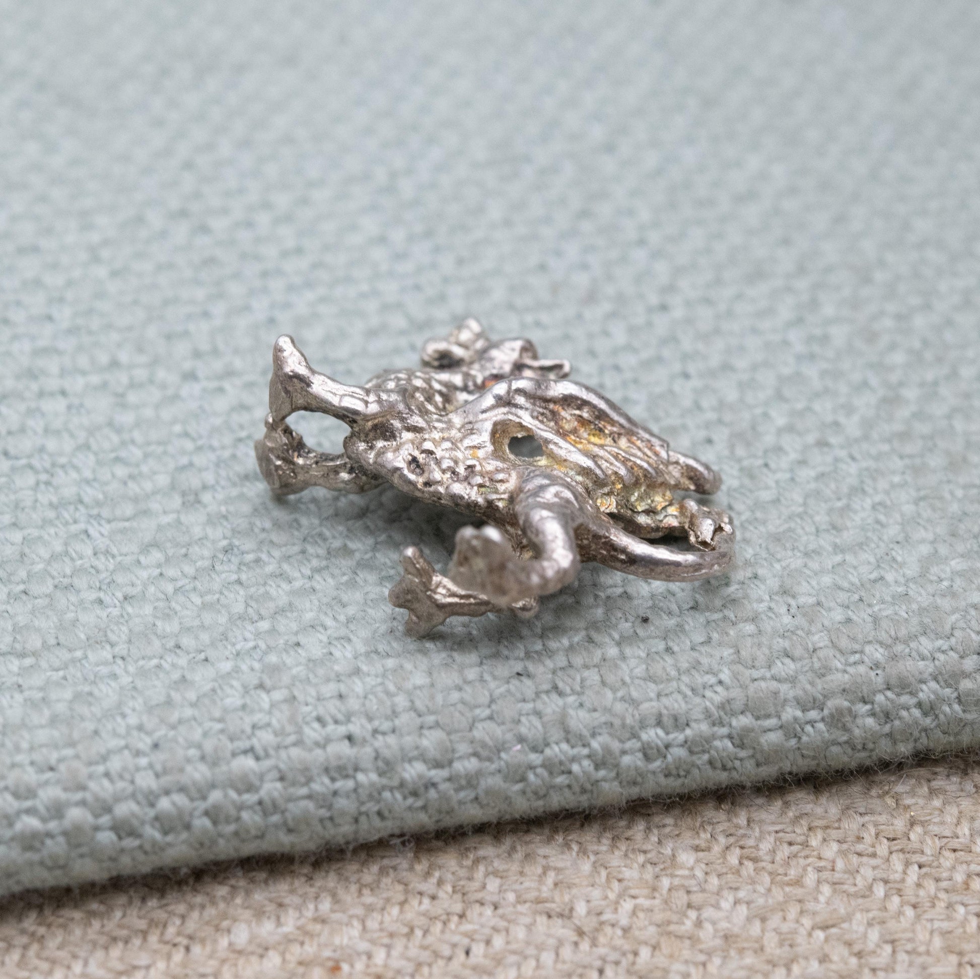 Vintage Sterling Silver Dragon Charm Pendant - Traditional Welsh Dragon | Wales Souvenir | Fantasy Gift for Charm Bracelet