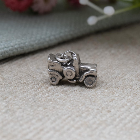 Vintage Sterling Silver Old Car Charm Pendant - Vintage Automobile Charm | Gift for Charm Bracelet