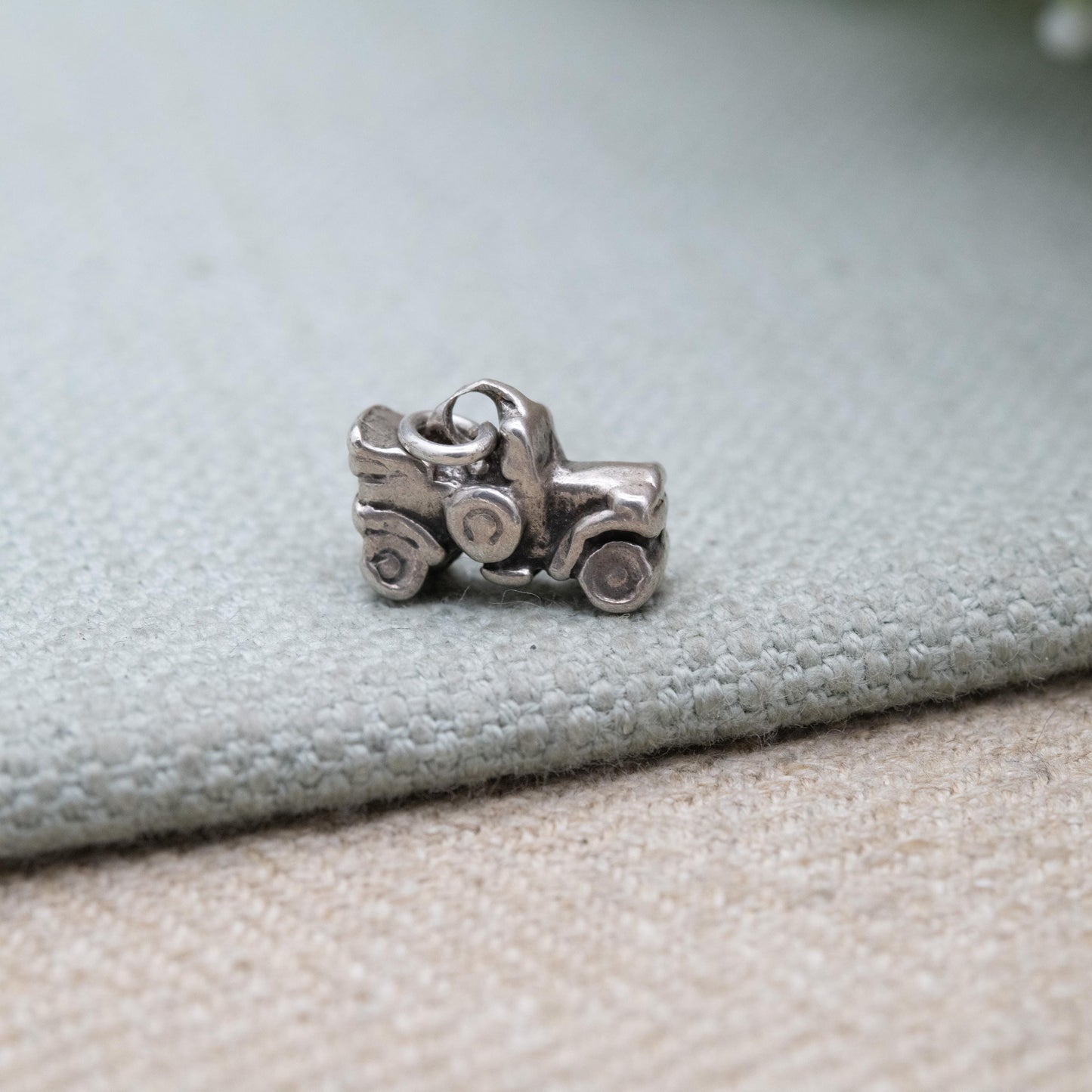 Vintage Sterling Silver Old Car Charm Pendant - Vintage Automobile Charm | Gift for Charm Bracelet