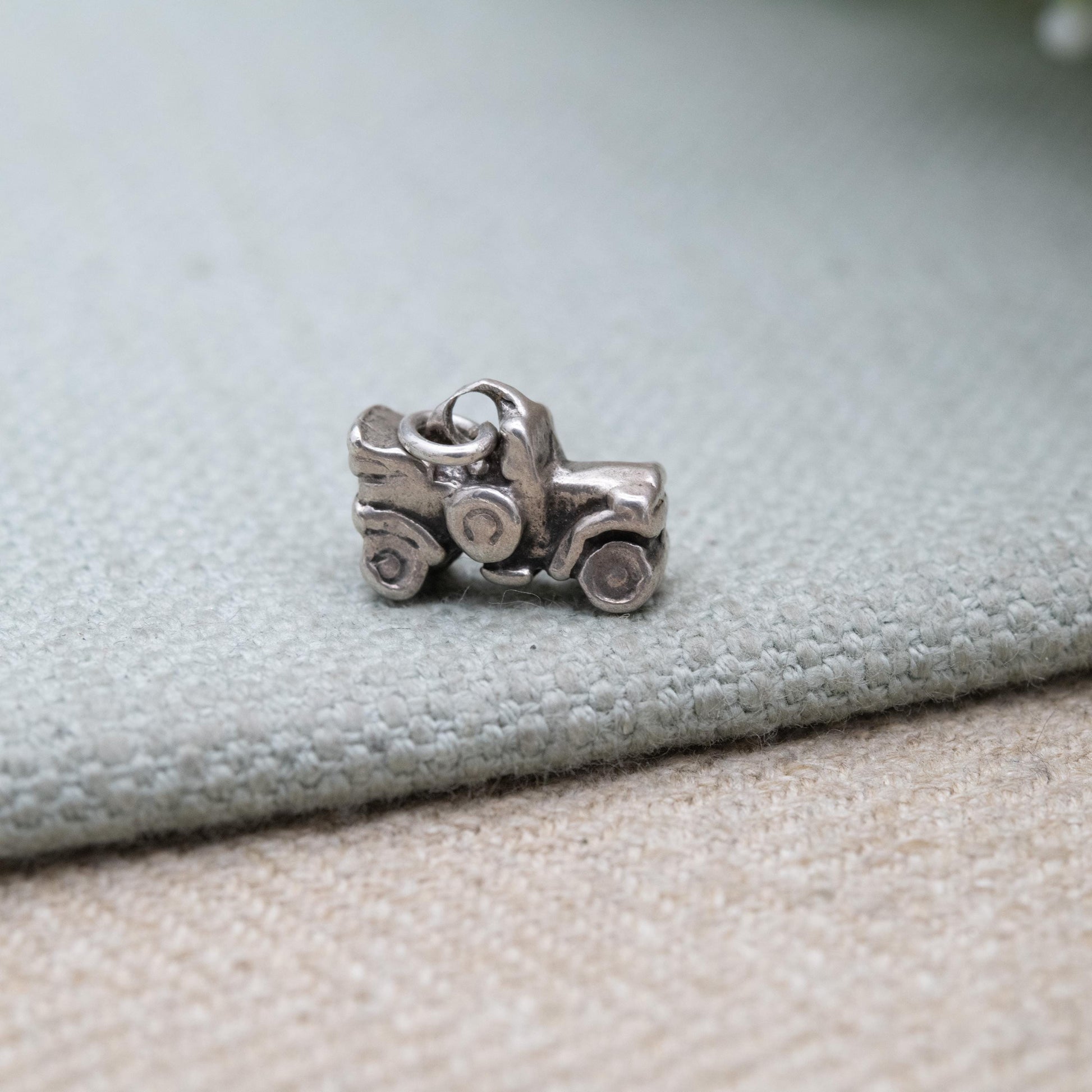 Vintage Sterling Silver Old Car Charm Pendant - Vintage Automobile Charm | Gift for Charm Bracelet
