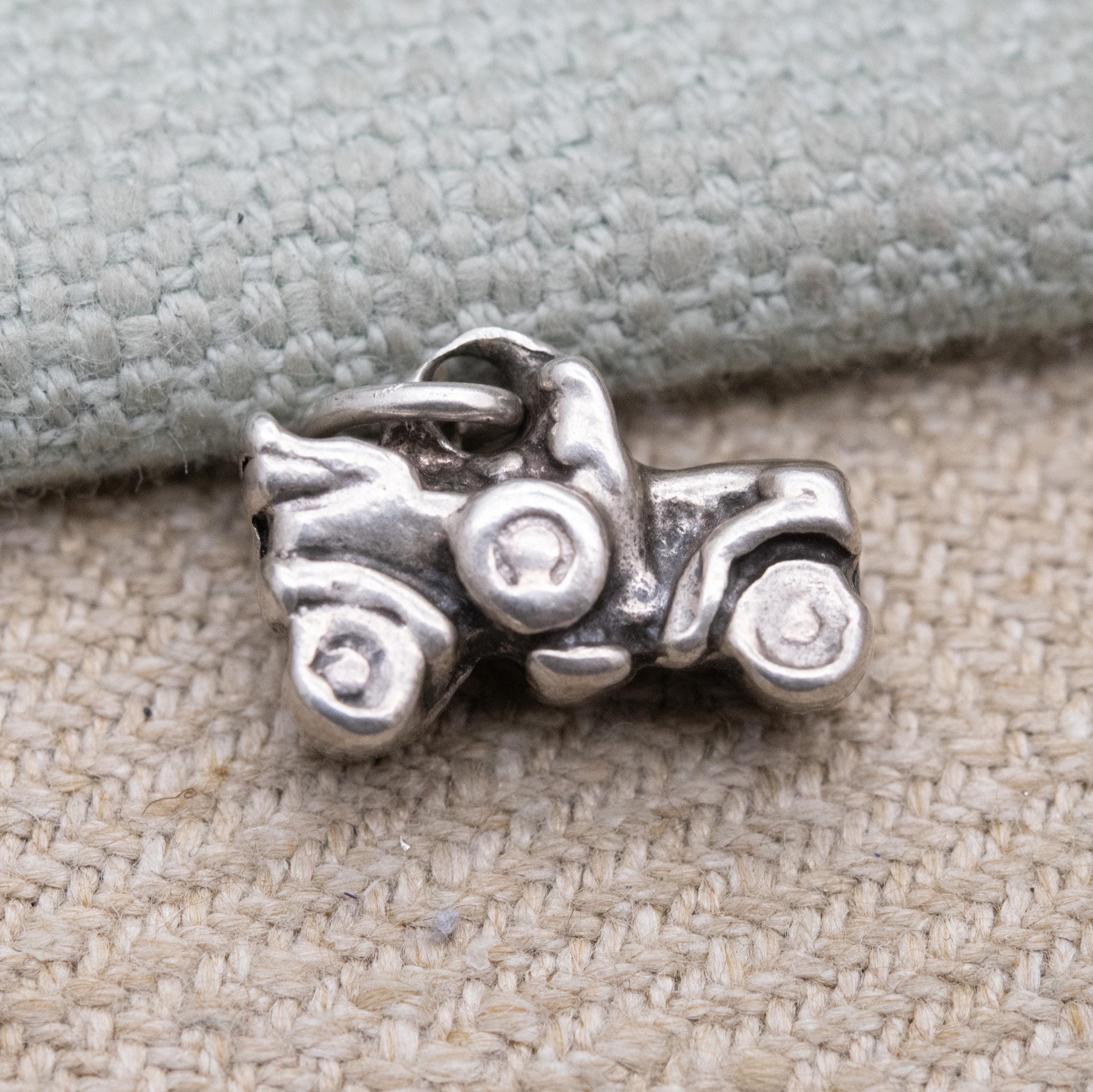 Vintage Sterling Silver Old Car Charm Pendant - Vintage Automobile Charm | Gift for Charm Bracelet
