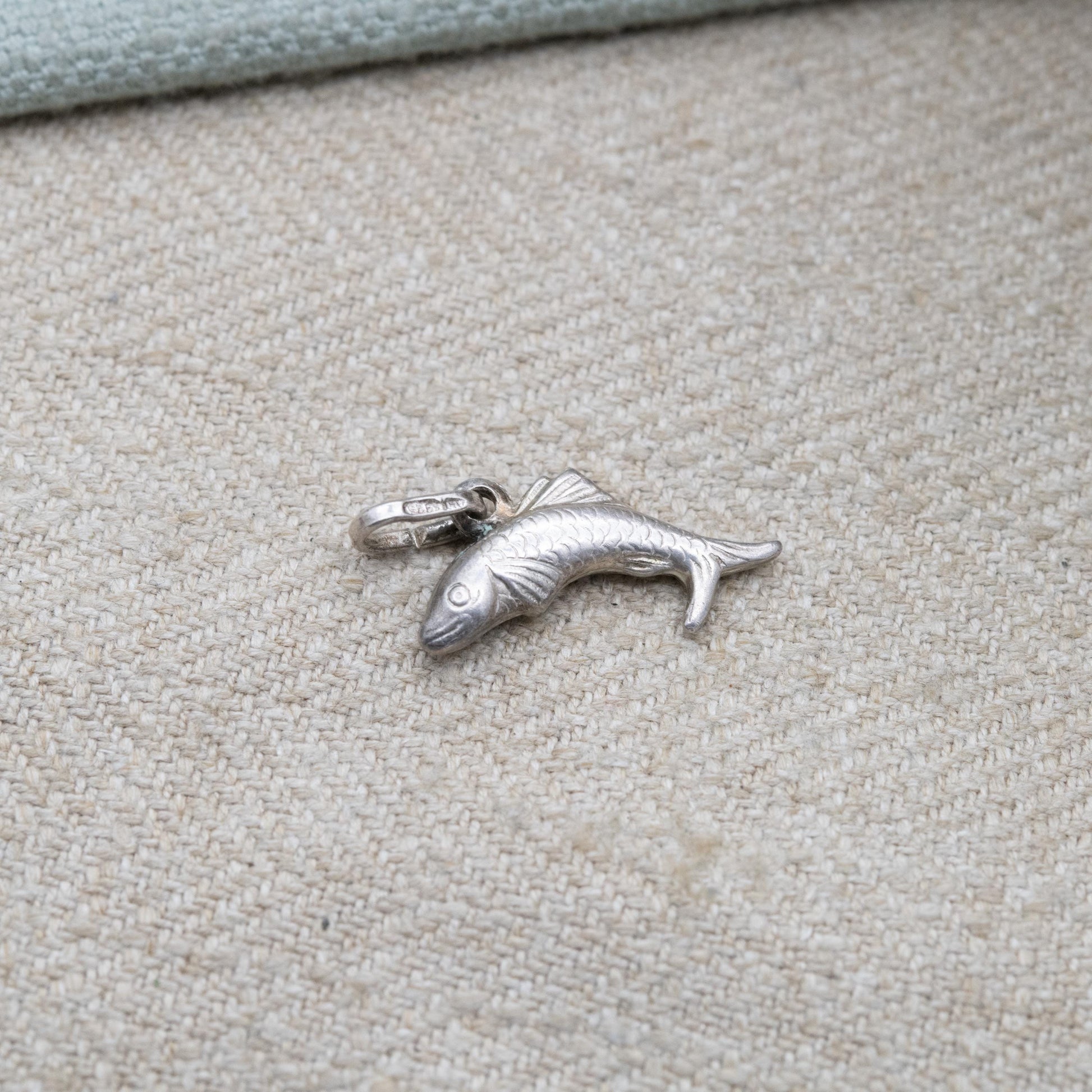 Vintage Sterling Silver Fish Charm Pendant - Sea Animal Charm | Ocean | Gift for Charm Bracelet