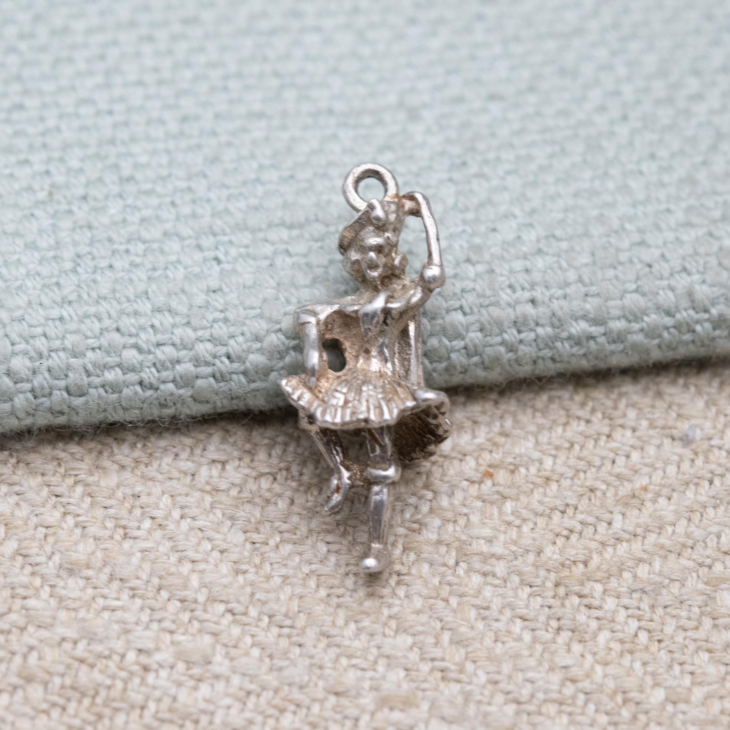 Vintage Sterling Silver Scottish Highland Dancer Charm Pendant - Scotland | Great Highland Dancing | Souvenir Gift for Charm Bracelet