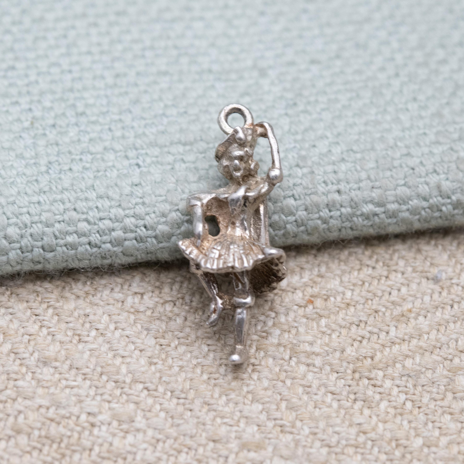 Vintage Sterling Silver Scottish Highland Dancer Charm Pendant - Scotland | Great Highland Dancing | Souvenir Gift for Charm Bracelet