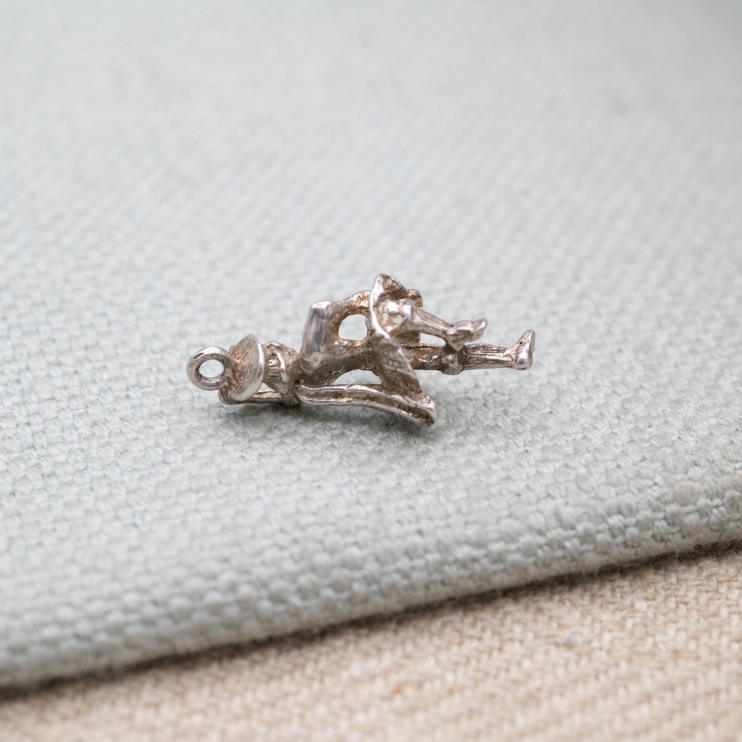 Vintage Sterling Silver Scottish Highland Dancer Charm Pendant - Scotland | Great Highland Dancing | Souvenir Gift for Charm Bracelet