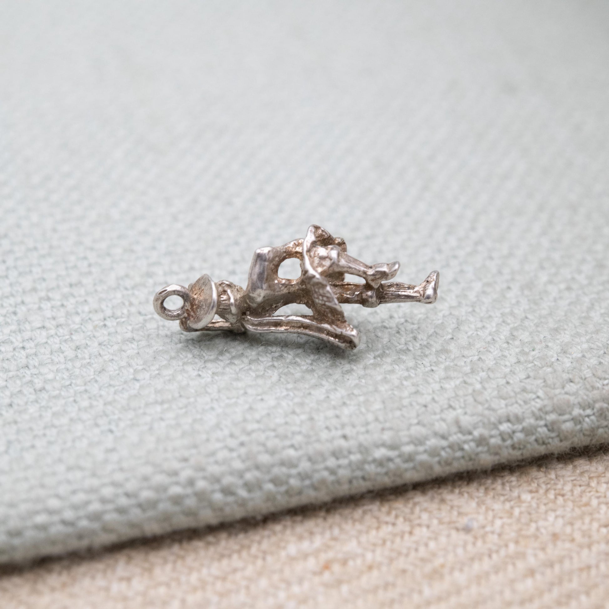 Vintage Sterling Silver Scottish Highland Dancer Charm Pendant - Scotland | Great Highland Dancing | Souvenir Gift for Charm Bracelet
