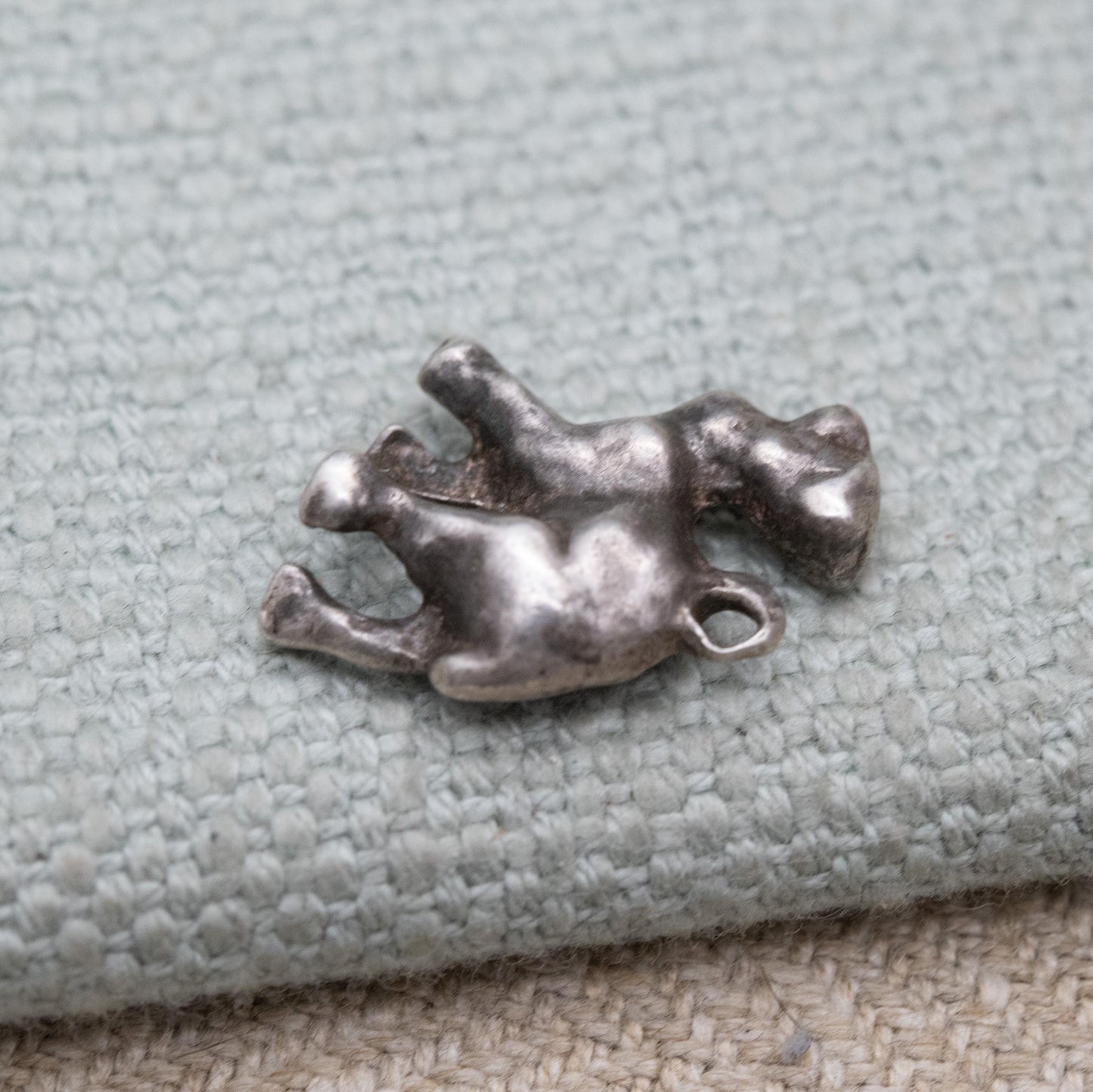 Vintage Sterling Silver Camel Charm Pendant - Detailed Animal Lover Charm Bracelet Wildlife Gift | Puffed Single Hump Dromedary | Cute Gift