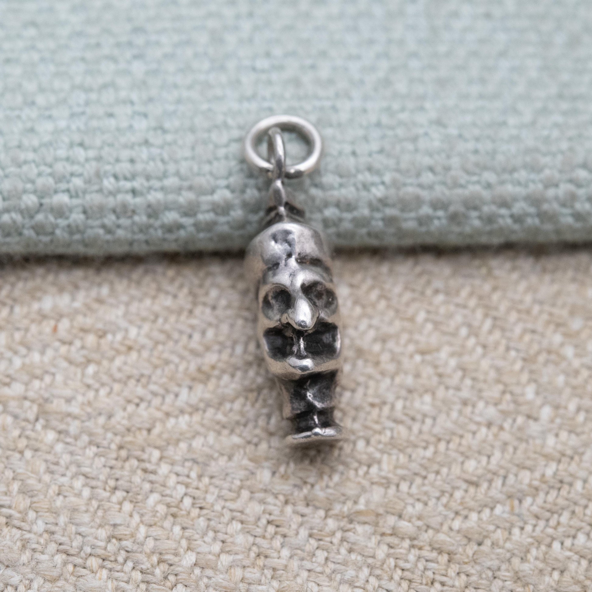 Vintage Sterling Silver Mr Punch Charm Pendant - Punch and Judy | Unusual Silver Jewellery | Gift for Charm Bracelet Necklace