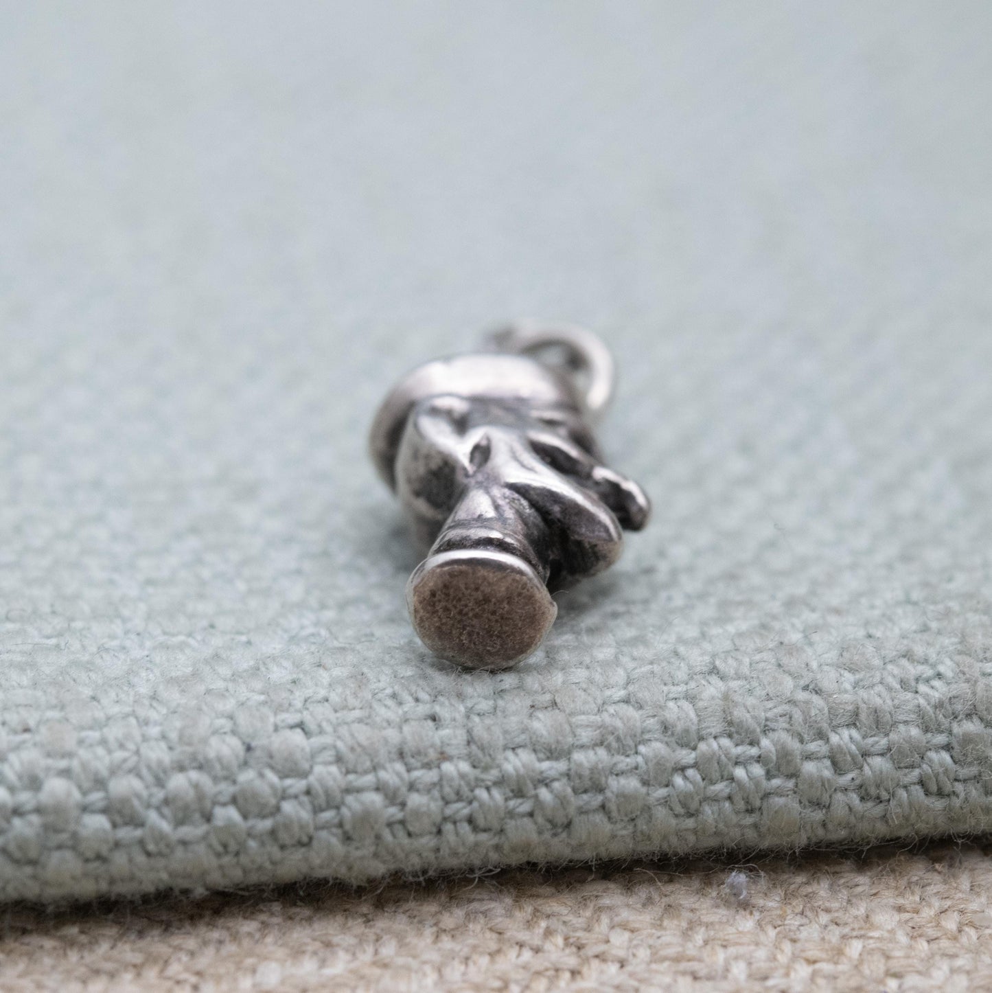 Vintage Sterling Silver Mr Punch Charm Pendant - Punch and Judy | Unusual Silver Jewellery | Gift for Charm Bracelet Necklace