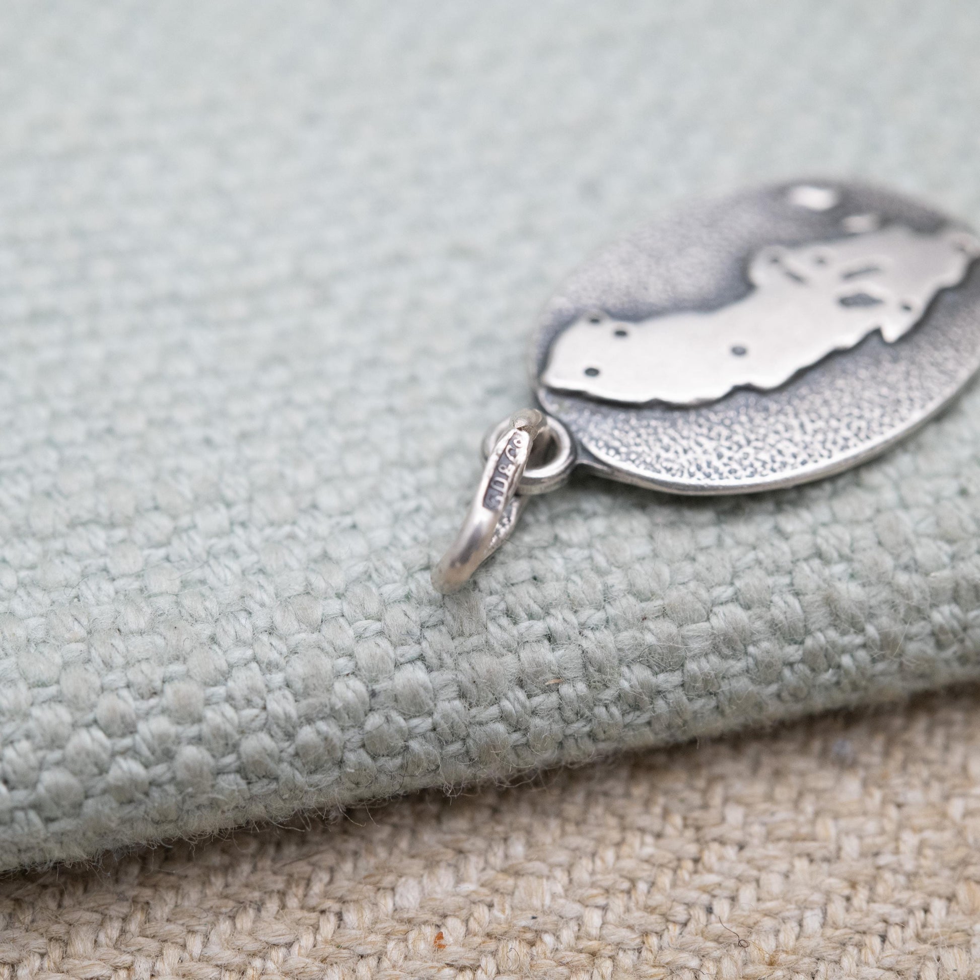 Vintage European Silver Sweden Charm Pendant - Scandinavian Travel Charm | Souvenir Gift for Charm Bracelet